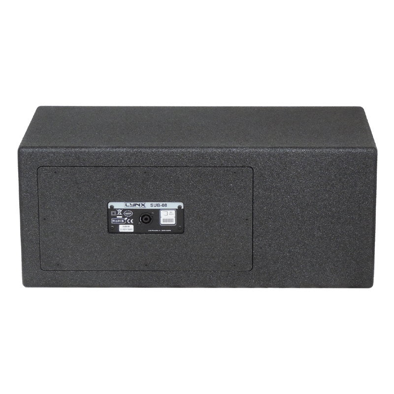Lynx Pro-Audio SUB-08 8" 400W Subwoofer Black - Main View