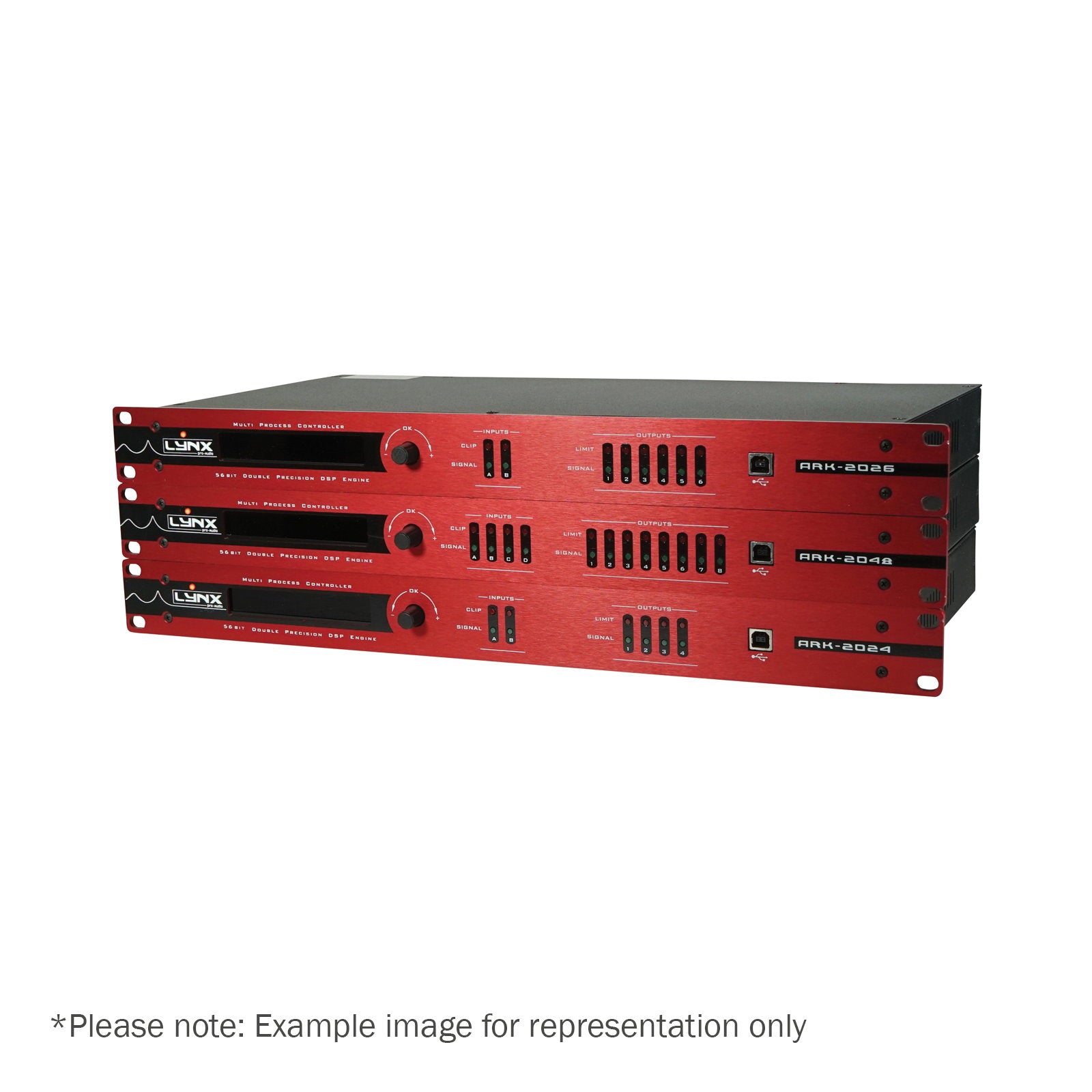 Lynx Pro-Audio ARK-2026 Loudspeaker Processor 56-bit 2 in 6 out - Alternate View 3