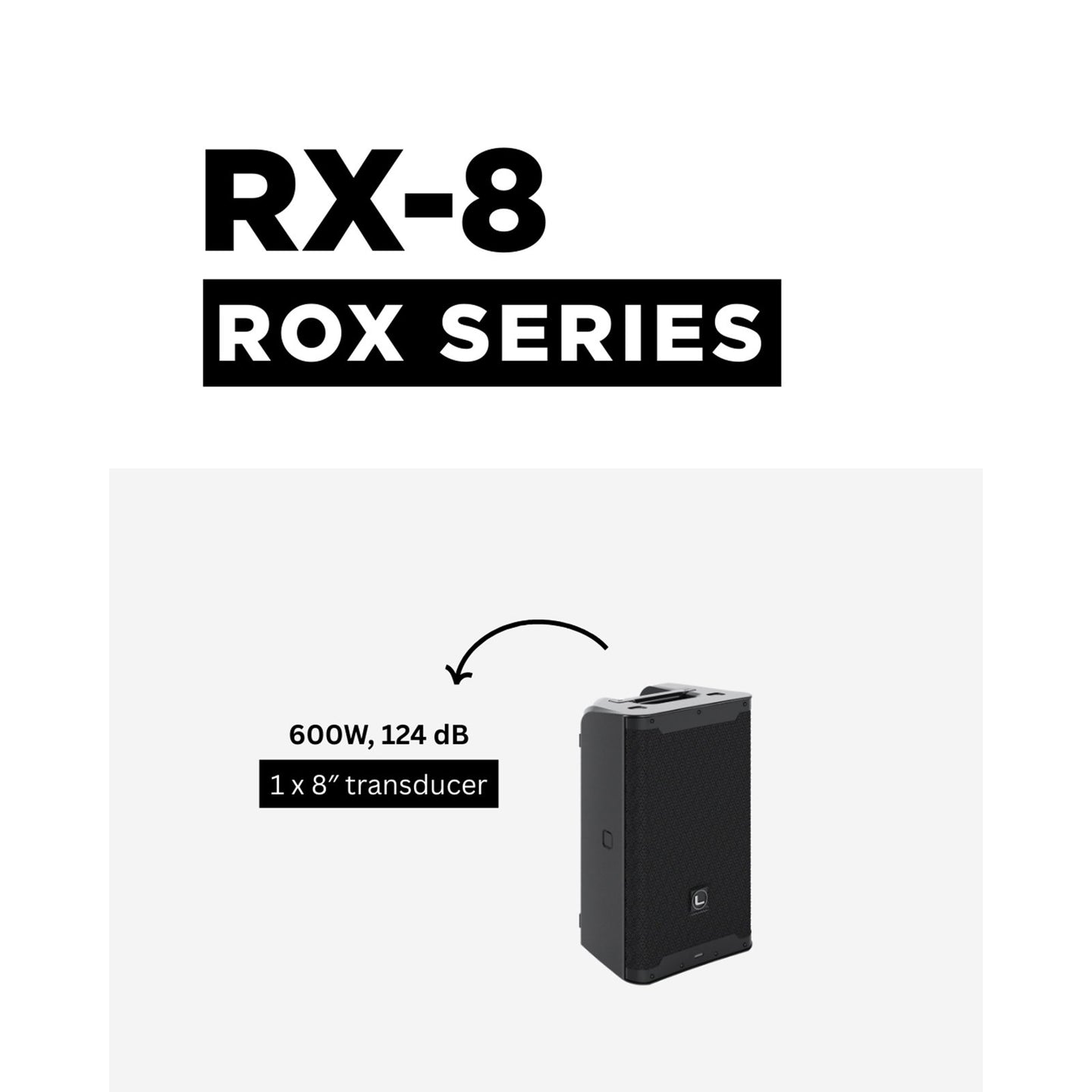 Lynx Pro-Audio Full Range 8" Loudspeaker ROX-8 - Back Panel and Connections