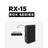 Lynx Pro-Audio Full Range 15" Loudspeaker ROX-15 - Back Panel and Connections