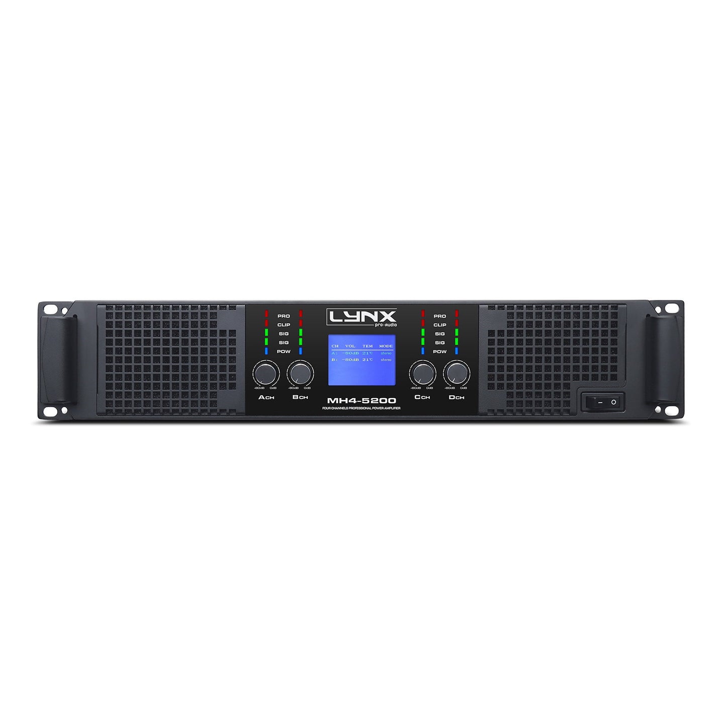 Lynx Pro-Audio 4 Channel Power Amplifier 4x 1300W MH4-5200 - Main View