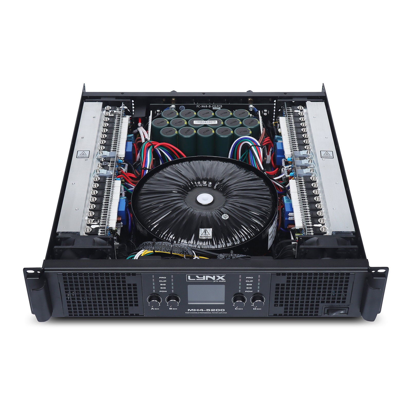 Lynx Pro-Audio 4 Channel Power Amplifier 4x 1300W MH4-5200 - Alternate View 1