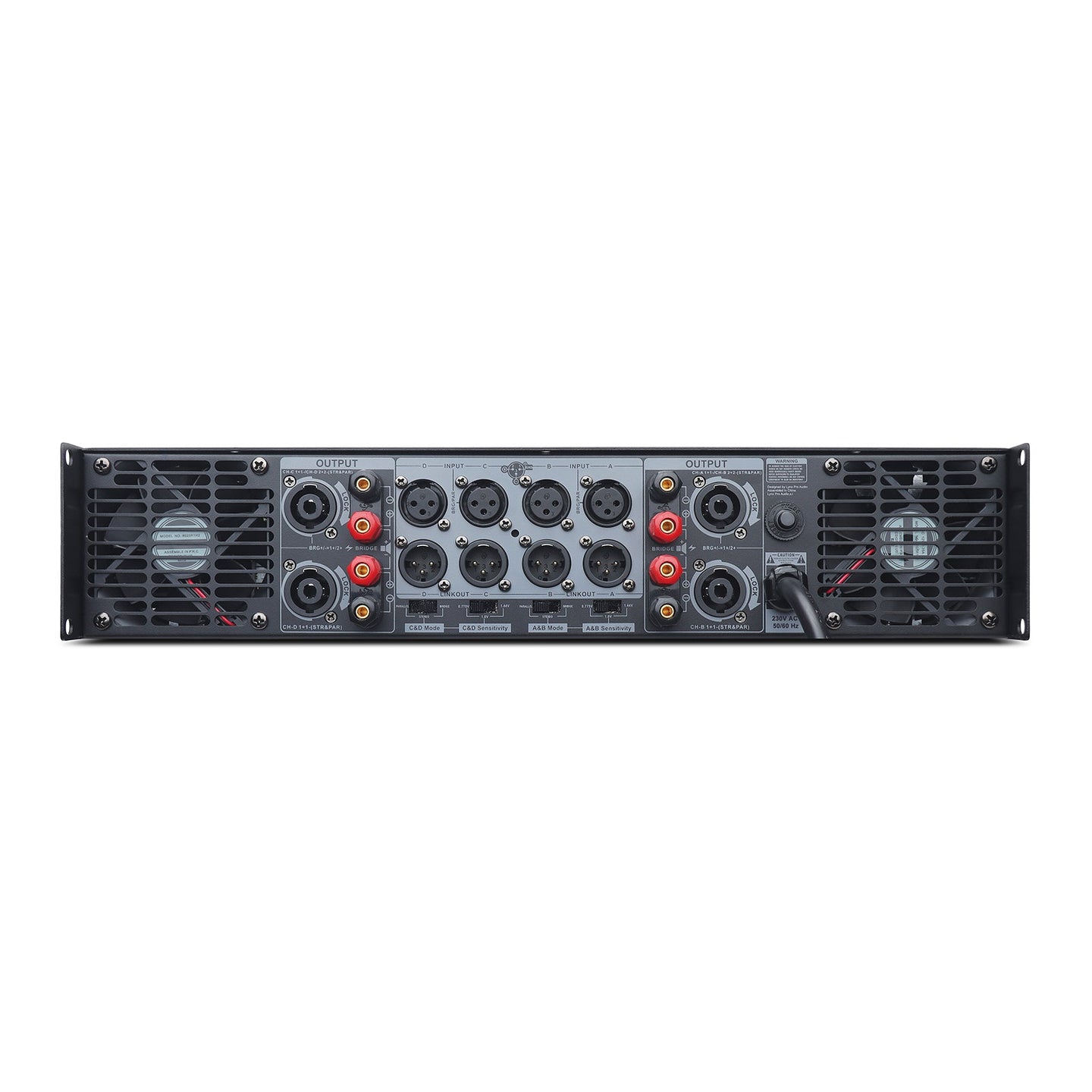 Lynx Pro-Audio 4 Channel Power Amplifier 4x 1000W MH4-4000 - Alternate View 3