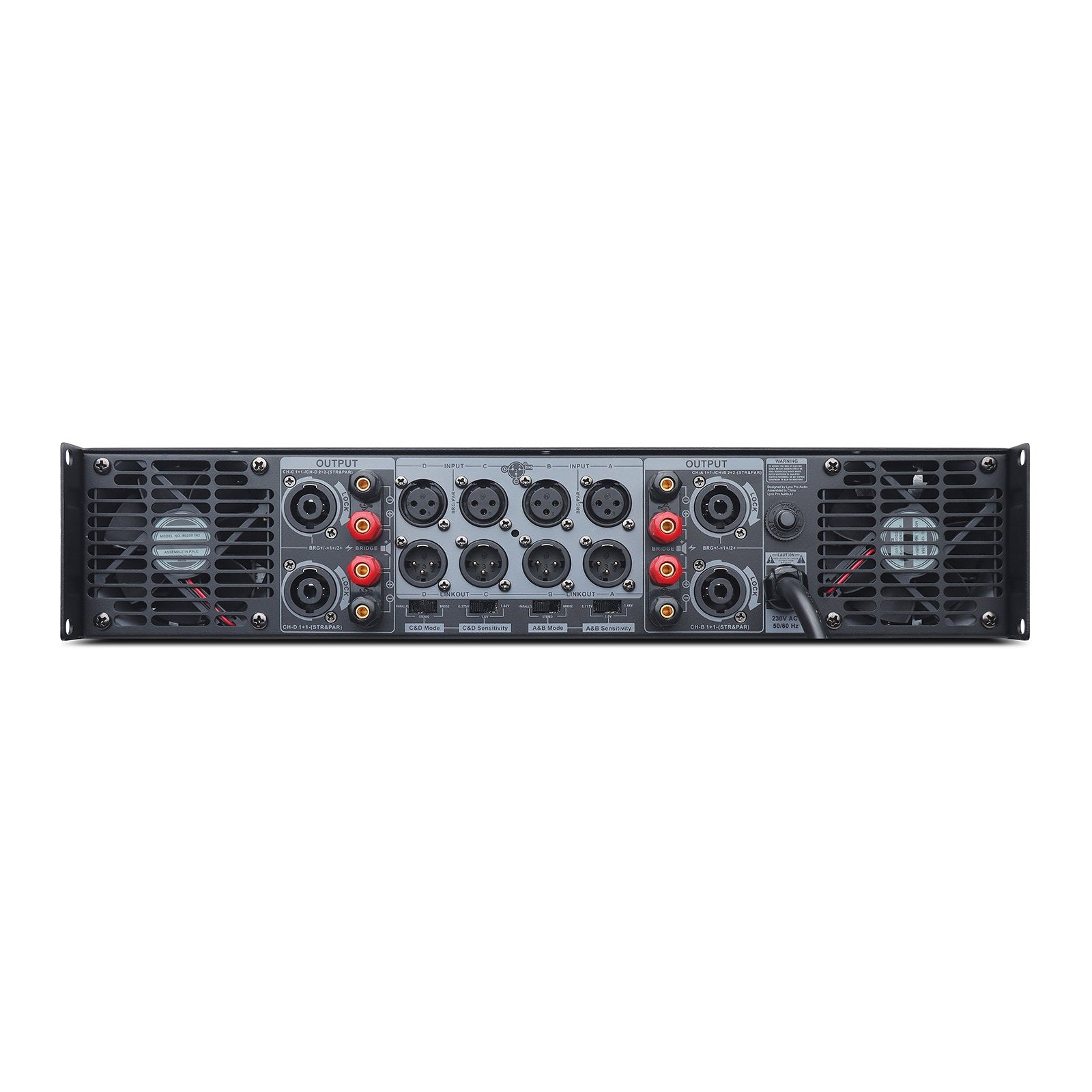 Lynx Pro-Audio 4 Channel Power Amplifier 4x 1000W MH4-4000 - Alternate View 3