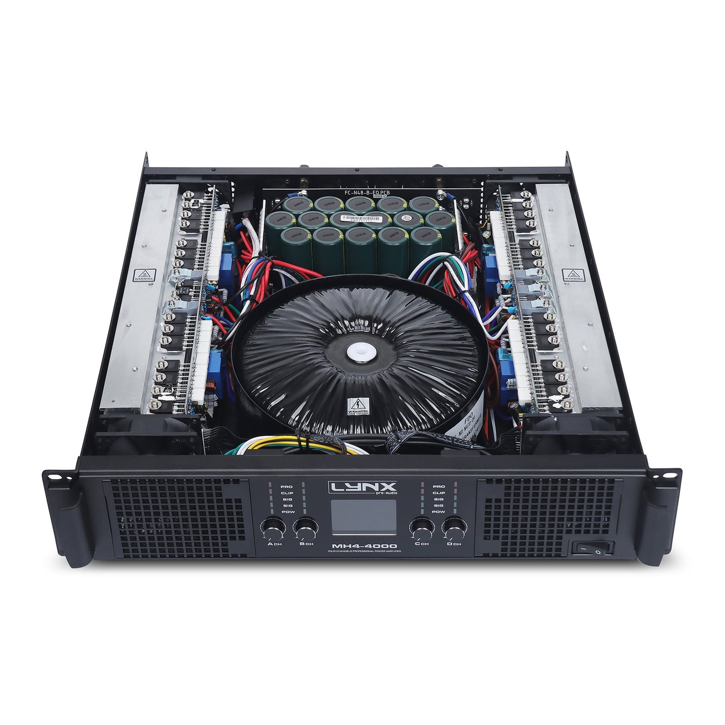 Lynx Pro-Audio 4 Channel Power Amplifier 4x 1000W MH4-4000 - Main View