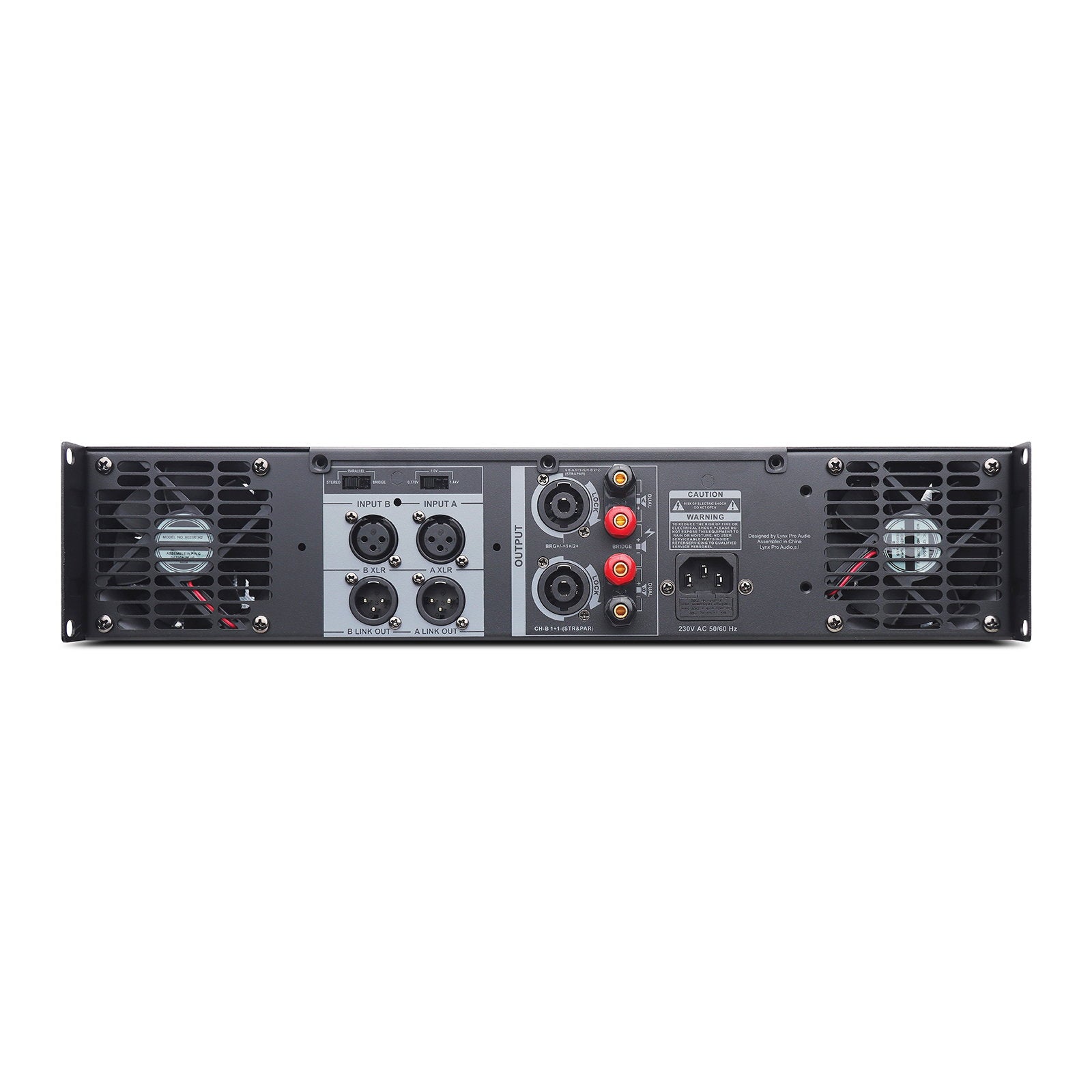 Lynx Pro-Audio 2 Channel Power Amplifier 2x 1600W MH2-3200 - Alternate View 1