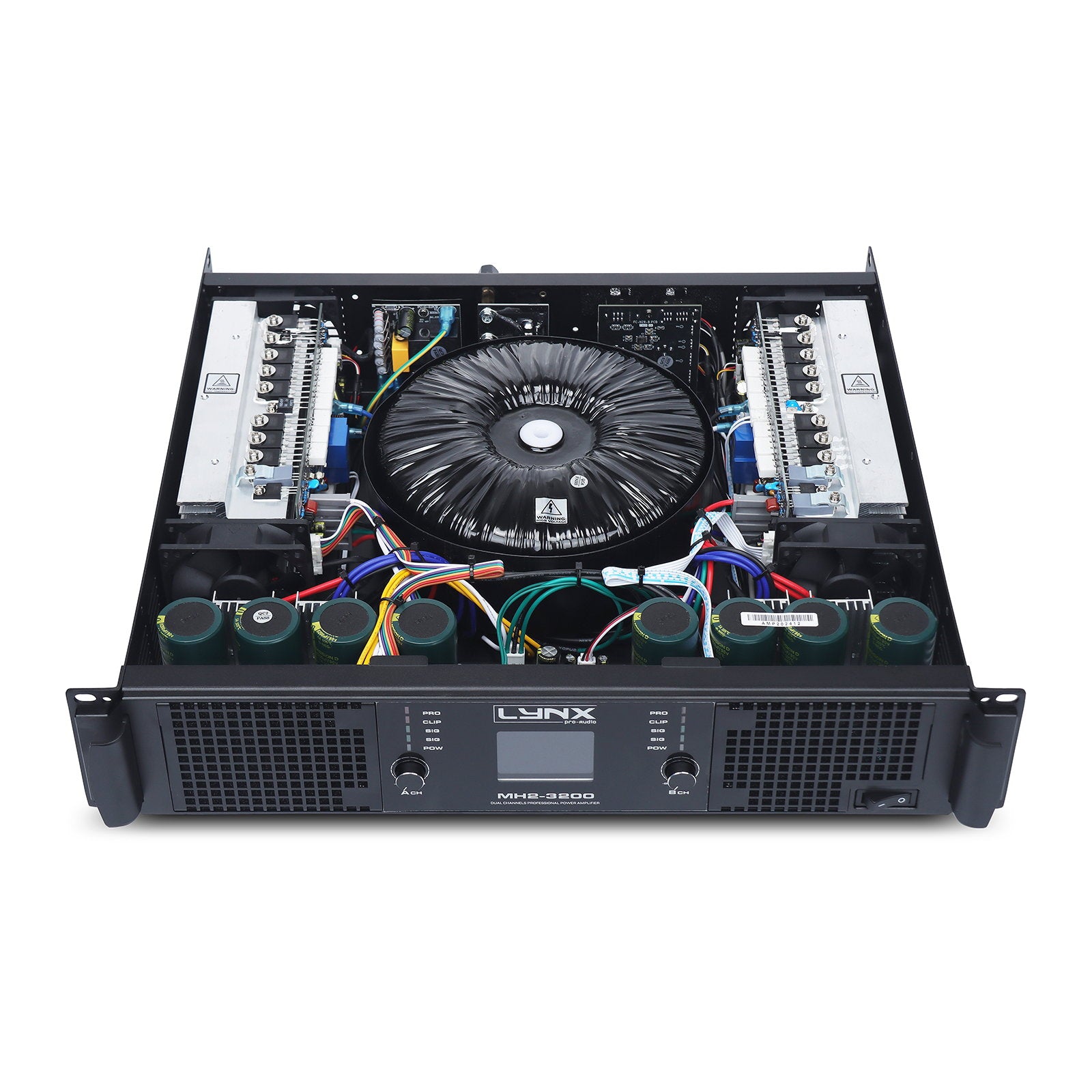 Lynx Pro-Audio 2 Channel Power Amplifier 2x 1600W MH2-3200 - Alternate View 3