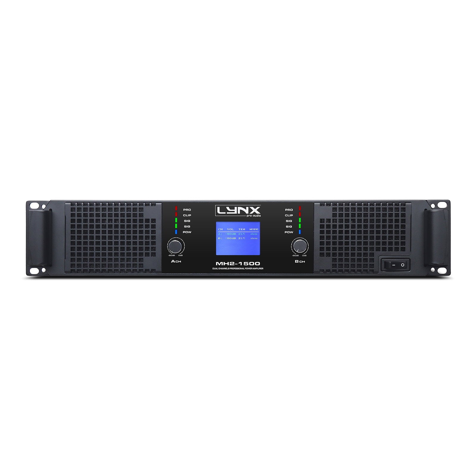 Lynx Pro-Audio 2 Channel Power Amplifier 2x 750W MH2-1500 - Alternate View 1