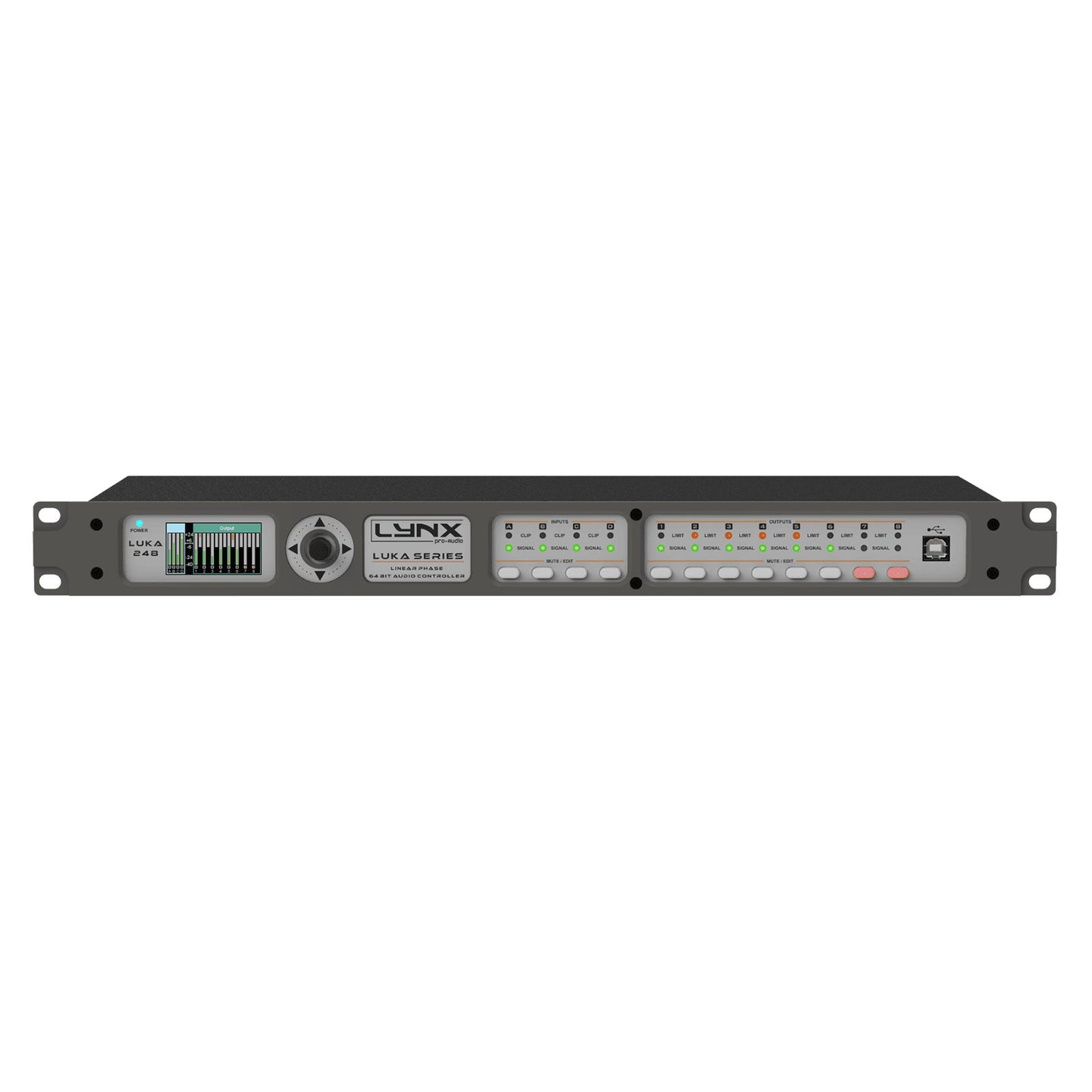 Lynx Pro-Audio Loudspeaker Processor 64 Bit 4 In 8 Out LUKA-248 - Main View