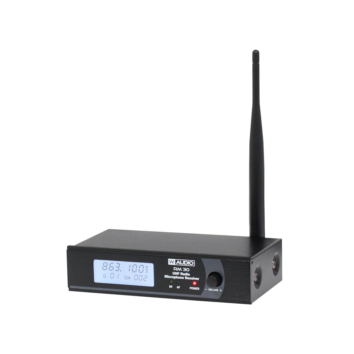 W Audio RM 30 UHF Handheld Radio Microphone System (863.1Mhz) - Back Panel and Connections