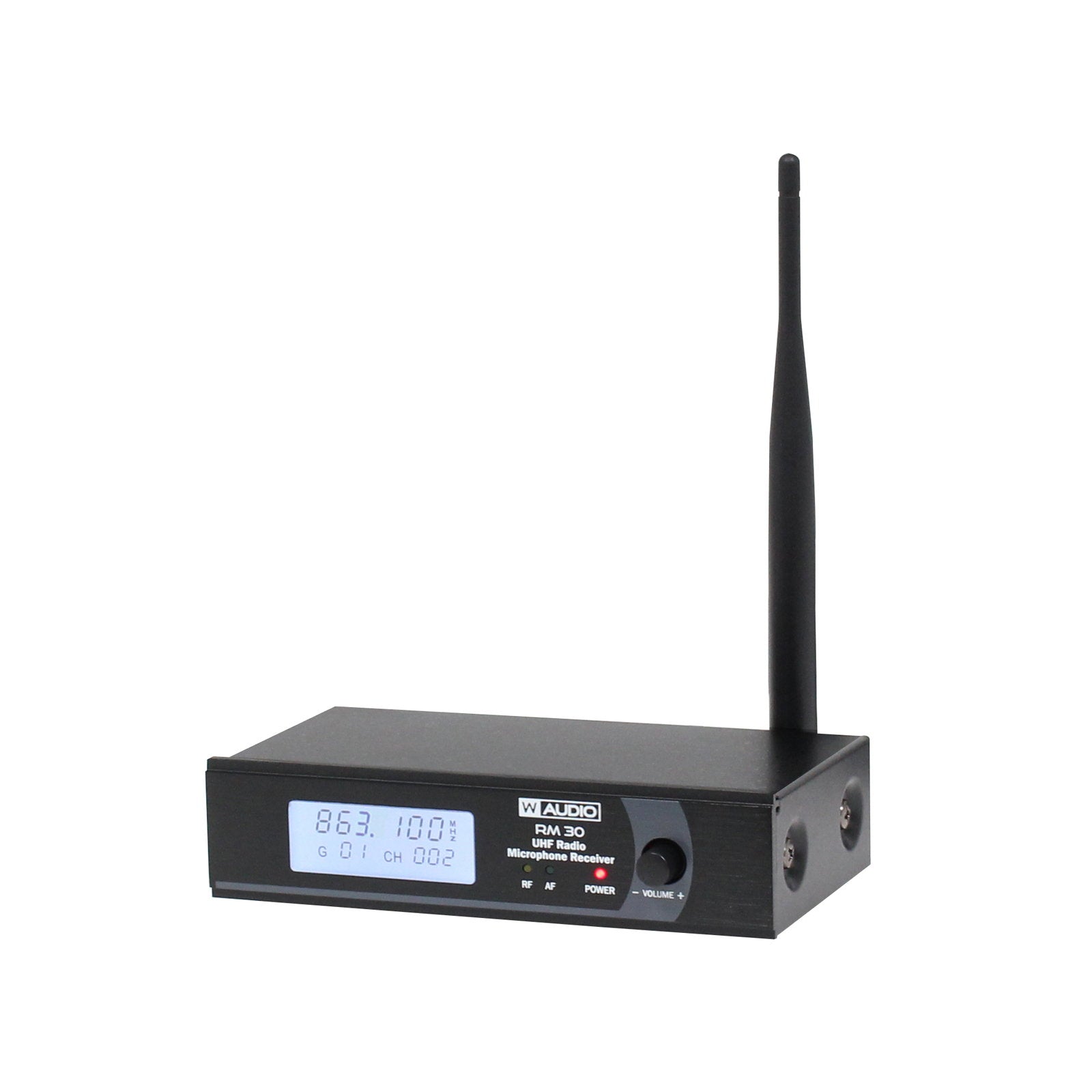 W Audio RM 30 UHF Handheld Radio Microphone System (863.1Mhz) - Back Panel and Connections