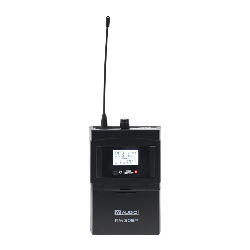 W Audio RM 30BP UHF Beltpack Add On kit (863.1Mhz) - Back Panel and Connections