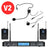 W Audio DTM 800 Twin Beltpack Diversity System (863.0Mhz-865.0Mhz) V2 Software - Back Panel and Connections