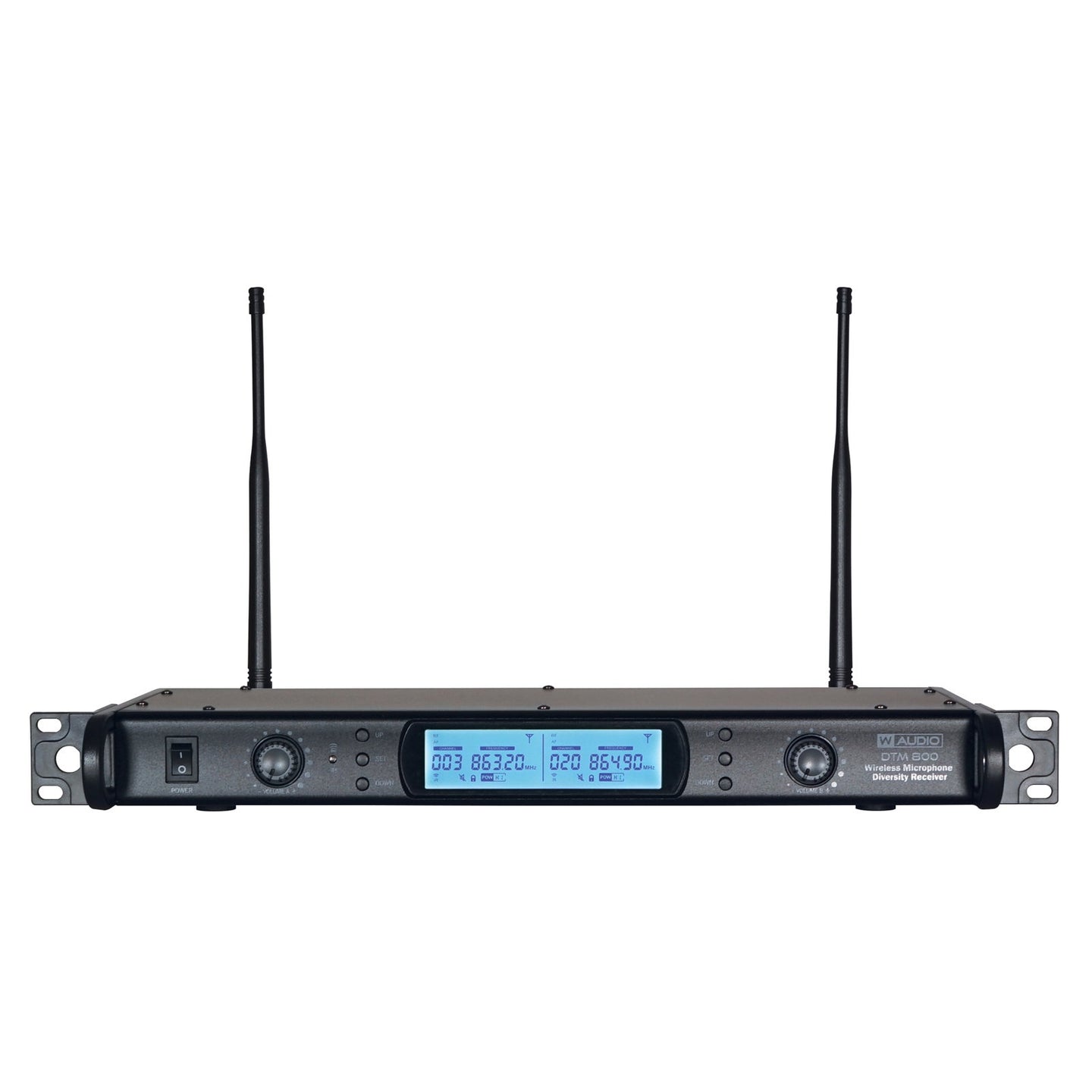 W Audio DTM 800 Twin Beltpack Diversity System (863.0Mhz-865.0Mhz) V2 Software - Alternate View 1
