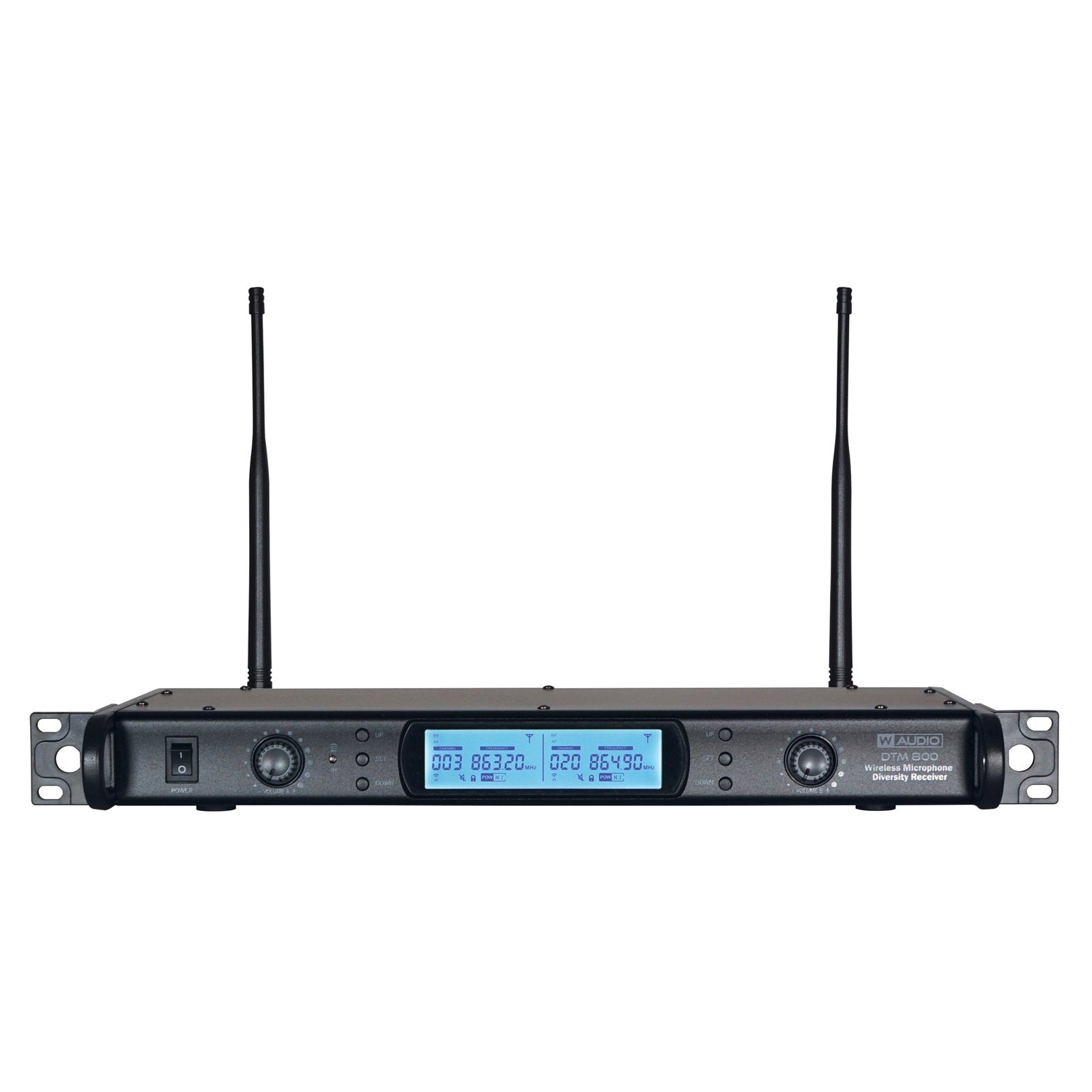W Audio DTM 800 Twin Beltpack Diversity System (863.0Mhz-865.0Mhz) V2 Software - Alternate View 1