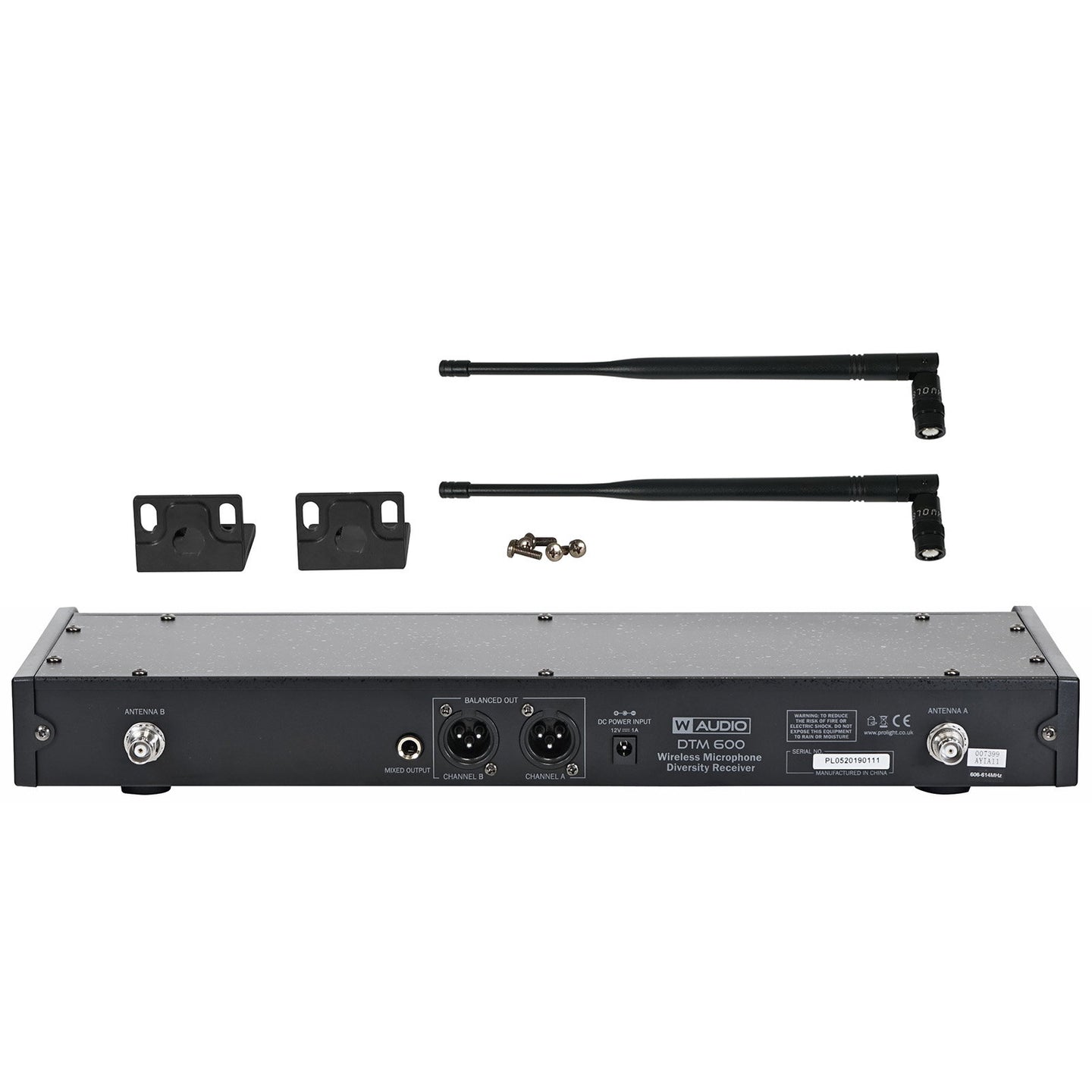 W Audio DTM 600H Twin Handheld Diversity System (606.0Mhz-614.0Mhz) V2 Software - Alternate View 6
