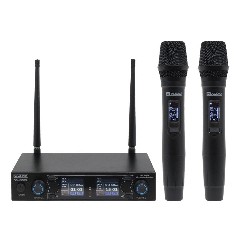 W Audio DM 800H Twin Handheld UHF System (863.0Mhz-865.0Mhz) - Alternate View 6