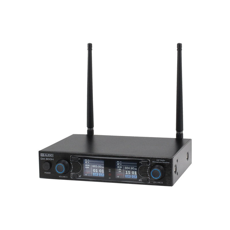 W Audio DM 800H Twin Handheld UHF System (863.0Mhz-865.0Mhz) - Alternate View 4