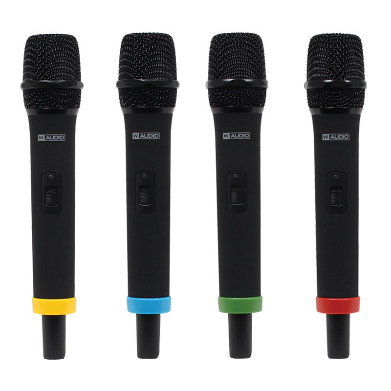 W Audio RM Quartet Handheld Radio Microphone System - Back Panel and Connections