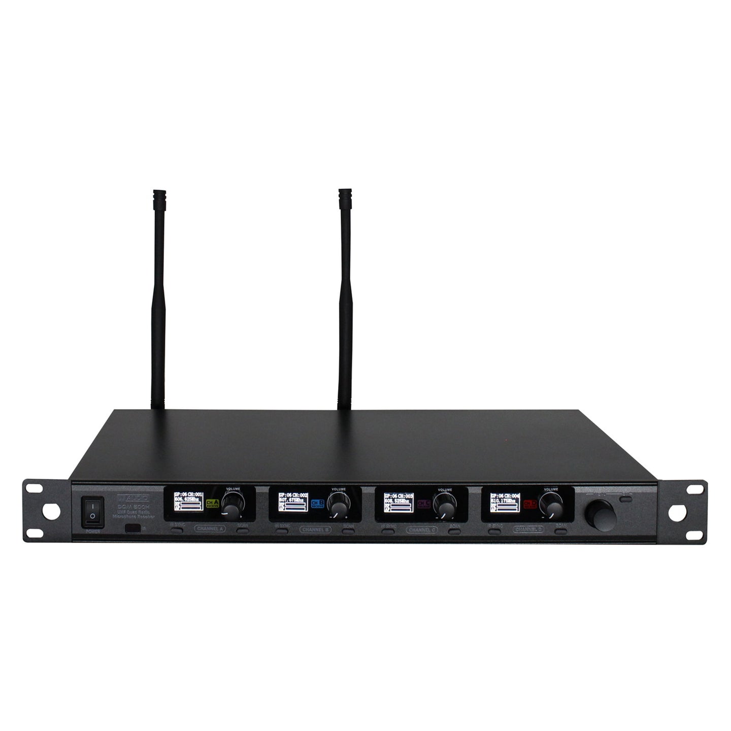 W Audio DQM 600H Quad Handheld UHF Radio Microphone System (606Mhz-614Mhz) - Alternate View 5