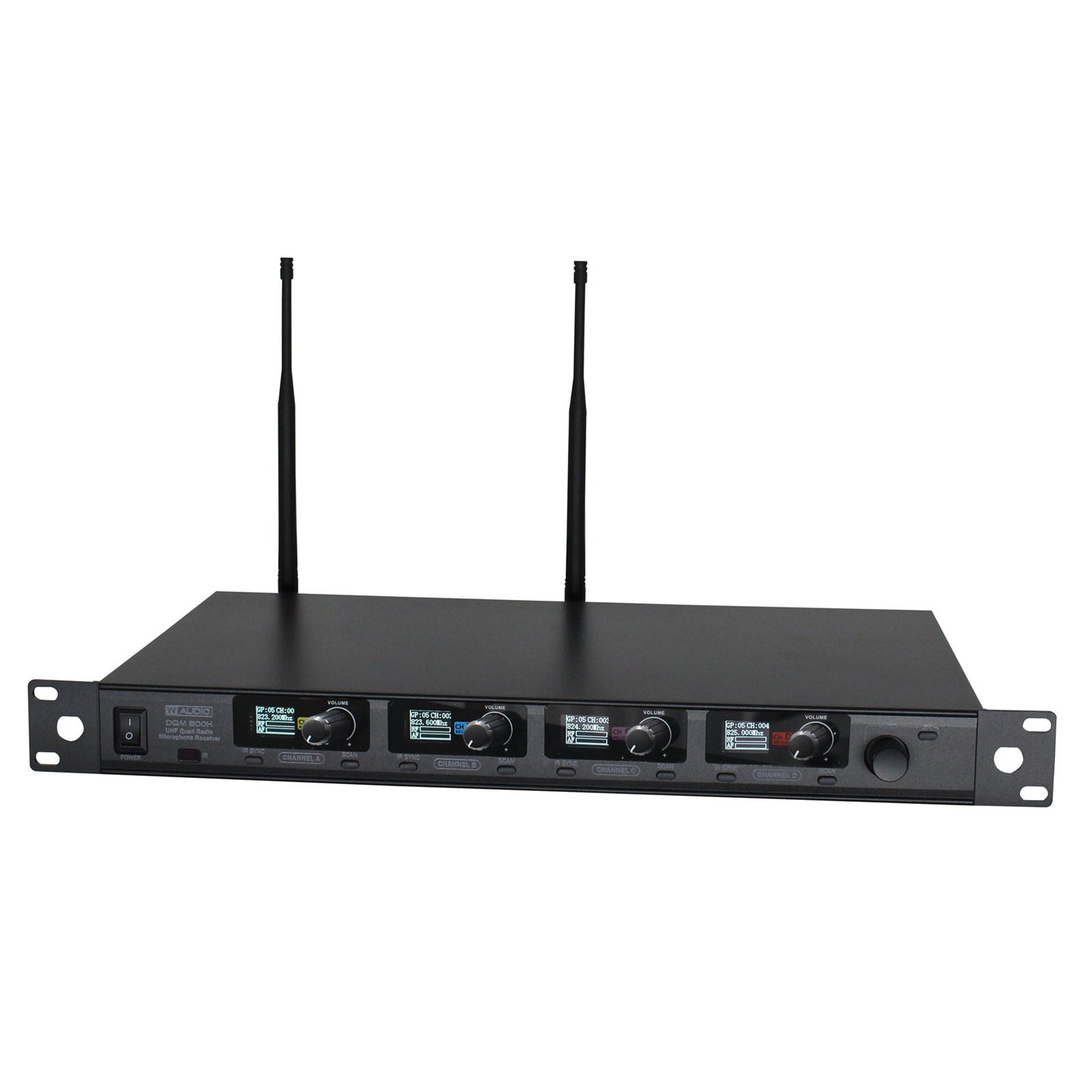 W Audio DQM 800H Quad Handheld UHF Radio Microphone System (823Mhz-865Mhz) - Alternate View 5