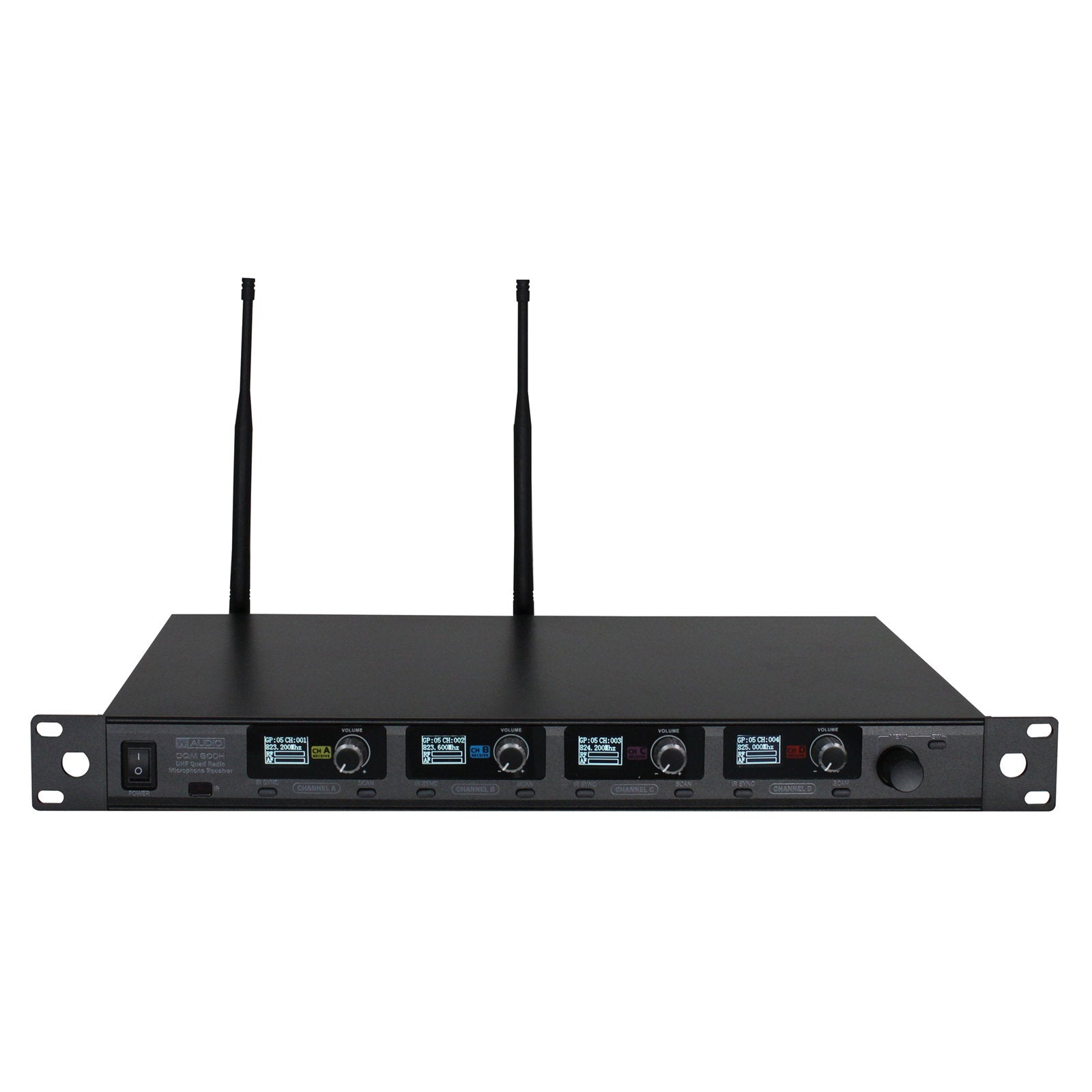 W Audio DQM 800H Quad Handheld UHF Radio Microphone System (823Mhz-865Mhz) - Main View