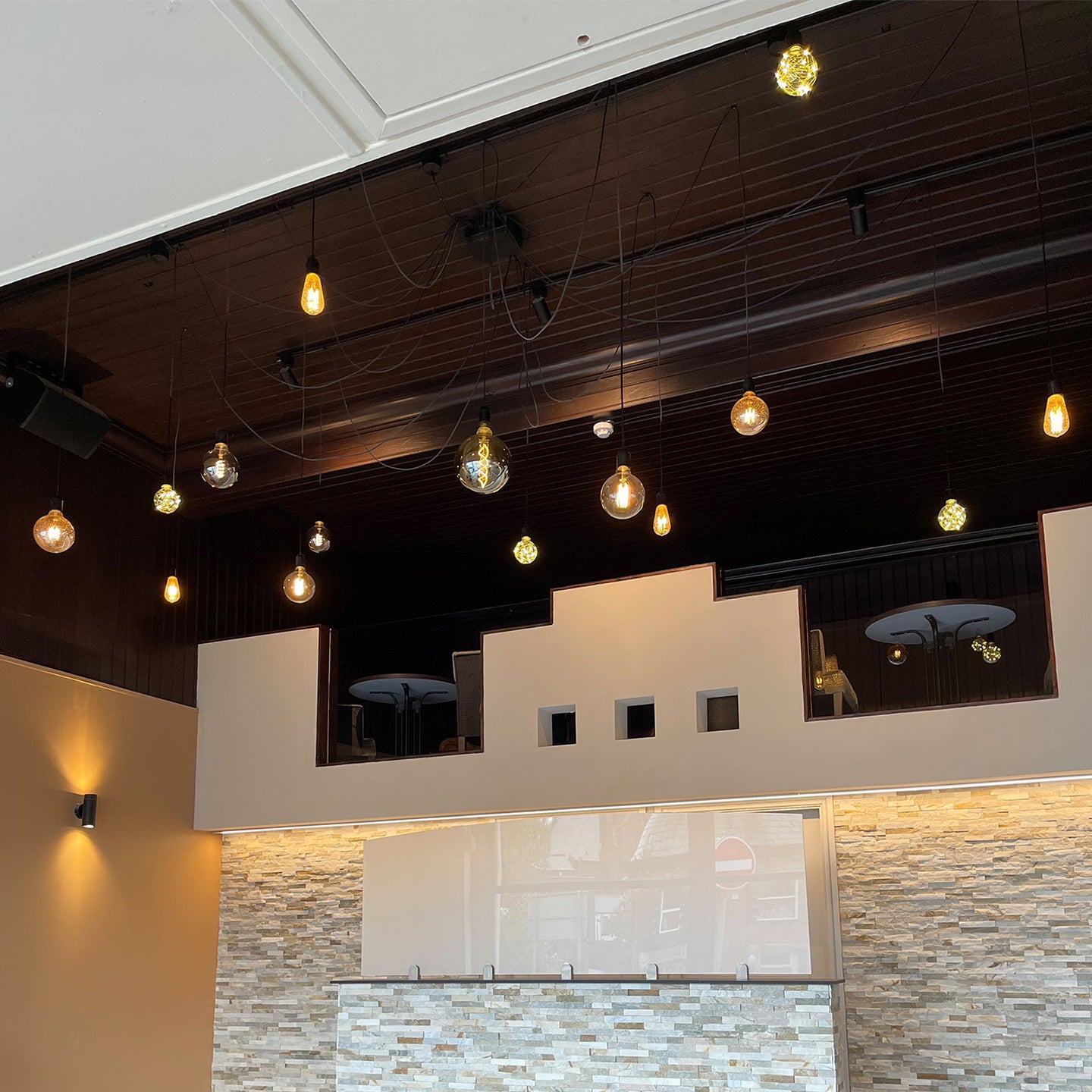 Prolite 4W Dimmable LED ST64 Crackle Filament Lamp 2100K ES - Alternate View 1