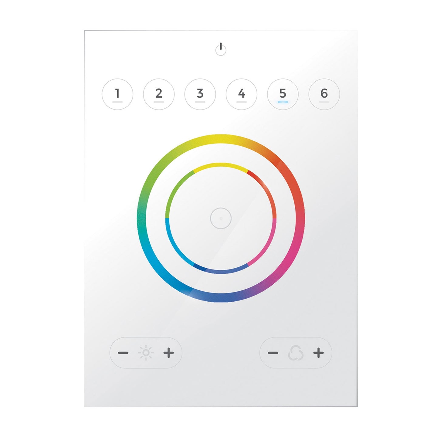 Nicolaudie Architectural STICK-CW4 DMX Wall Controller White - Main View