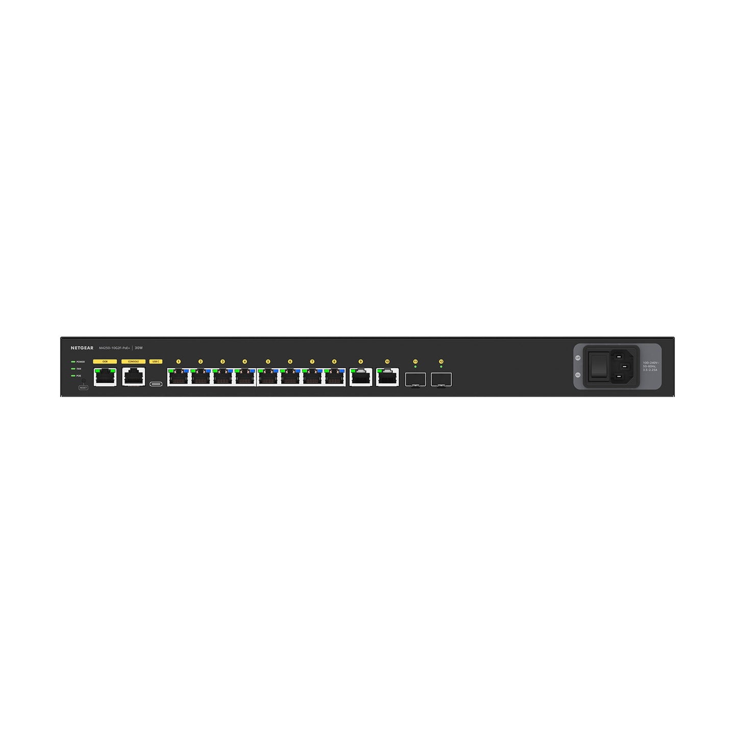 Netgear AV M4250-10G2F-POE+ Managed Switch GSM4212P-100EUS - Alternate View 6