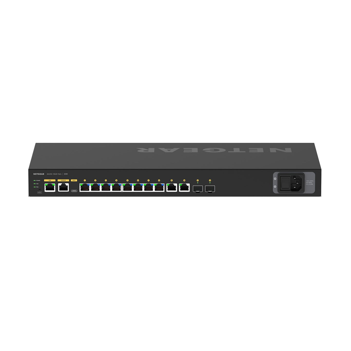 Netgear AV M4250-10G2F-POE+ Managed Switch GSM4212P-100EUS - Alternate View 1