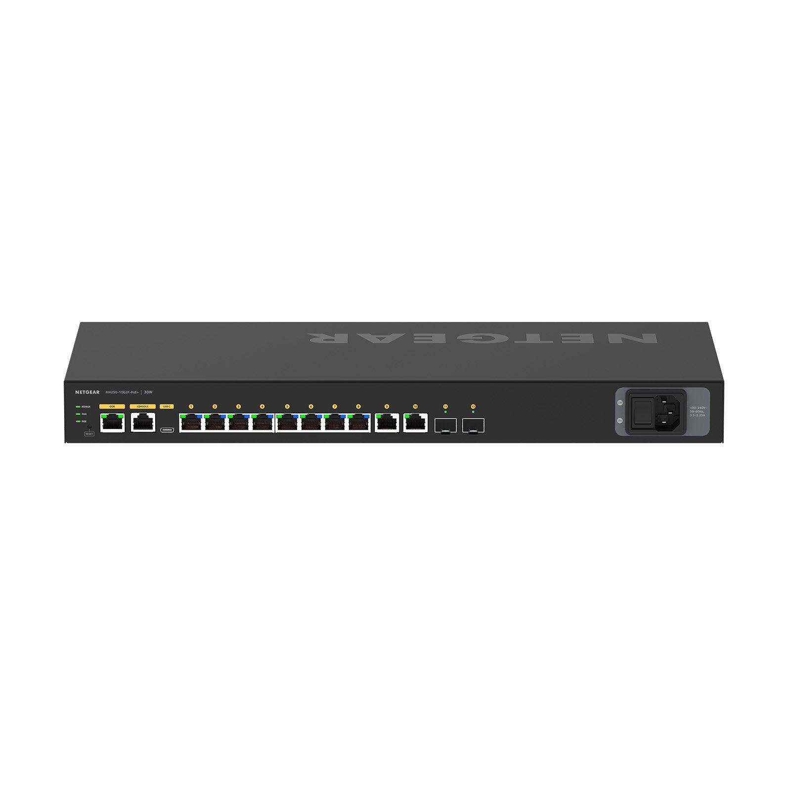 Netgear AV M4250-10G2F-POE+ Managed Switch GSM4212P-100EUS - Alternate View 1