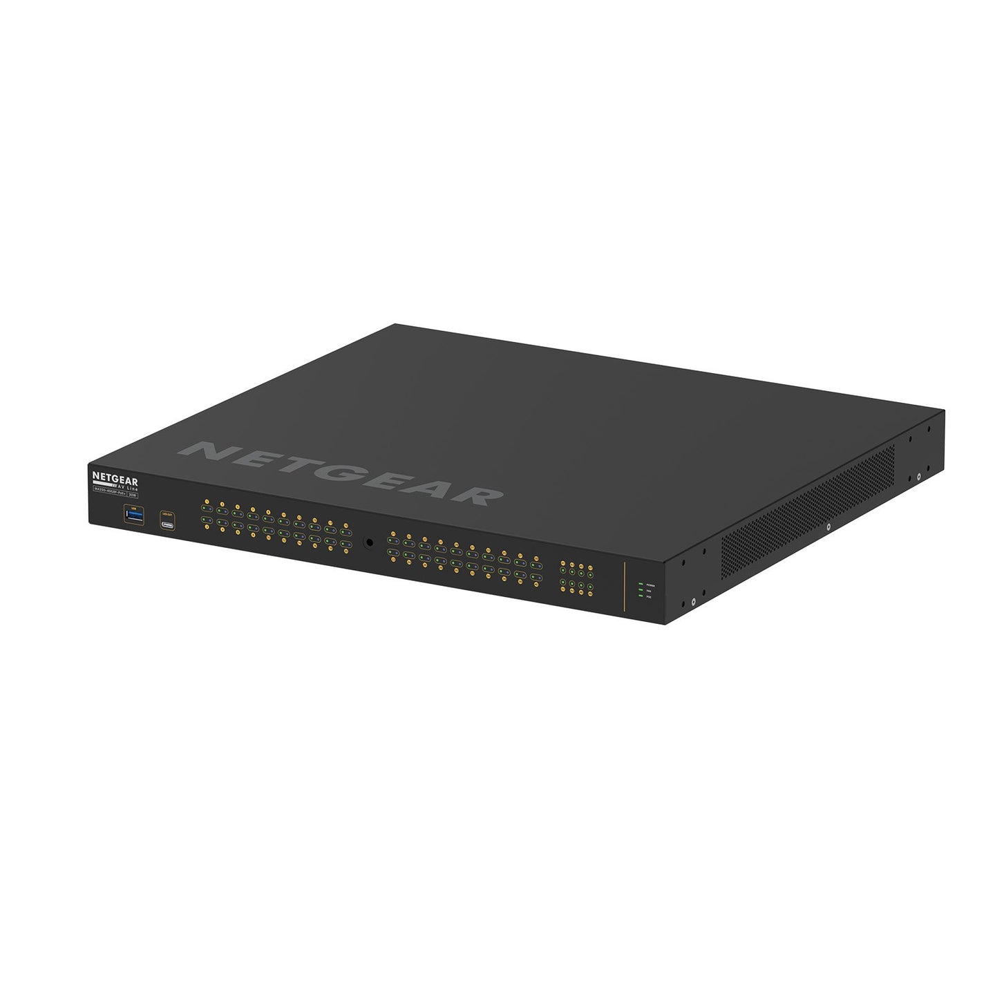 Netgear AV M4250-40G8F-POE+ Managed Switch GSM4248P-100EUS - Back Panel and Connections