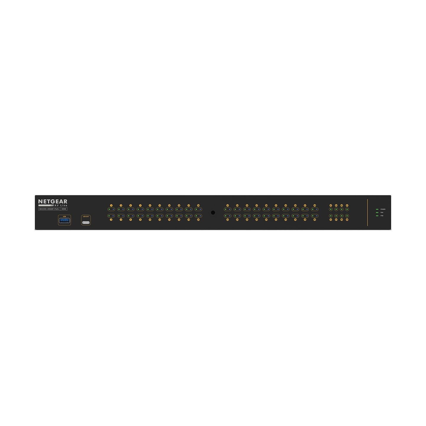Netgear AV M4250-40G8F-POE+ Managed Switch GSM4248P-100EUS - Alternate View 1