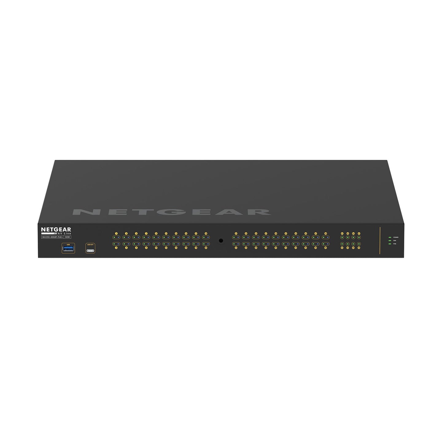 Netgear AV M4250-40G8F-POE+ Managed Switch GSM4248P-100EUS - Main View