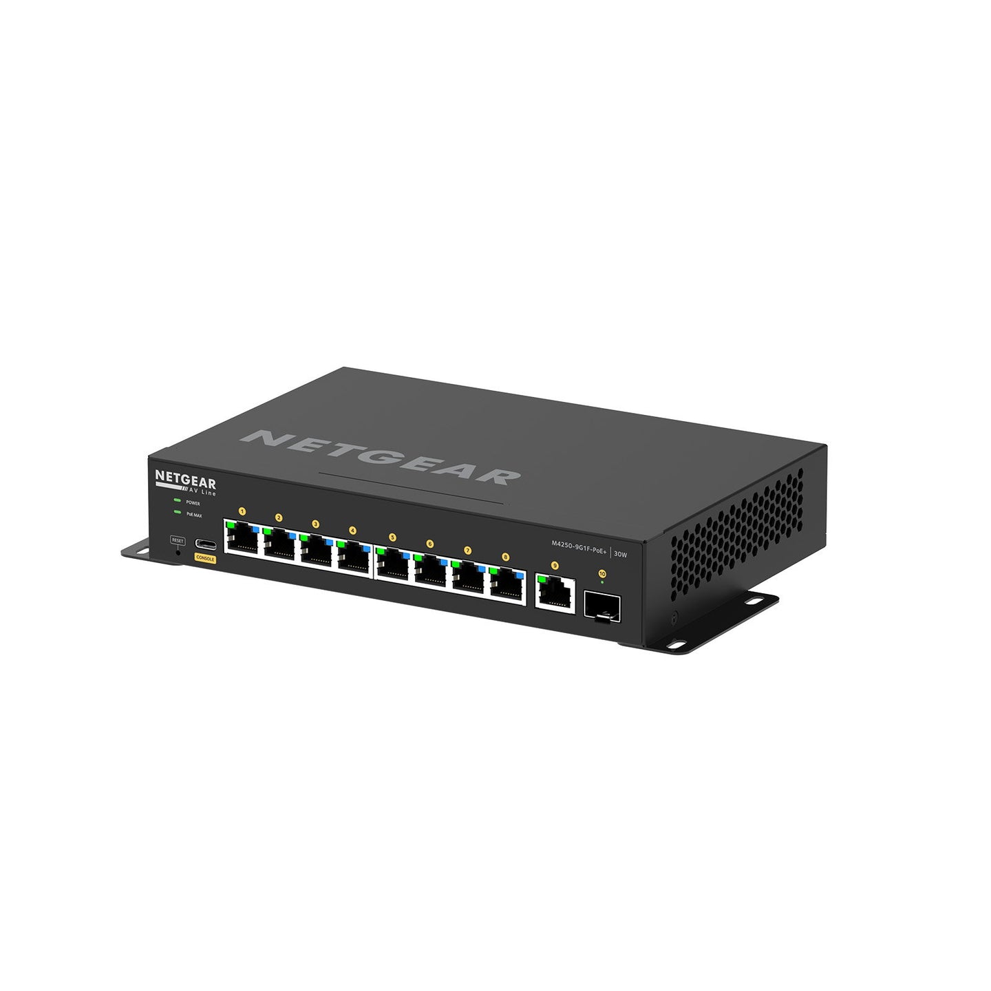 Netgear AV M4250-9G1F-PoE+ Fully Managed Desktop Switch GSM4210PD-100EUS - Alternate View 6