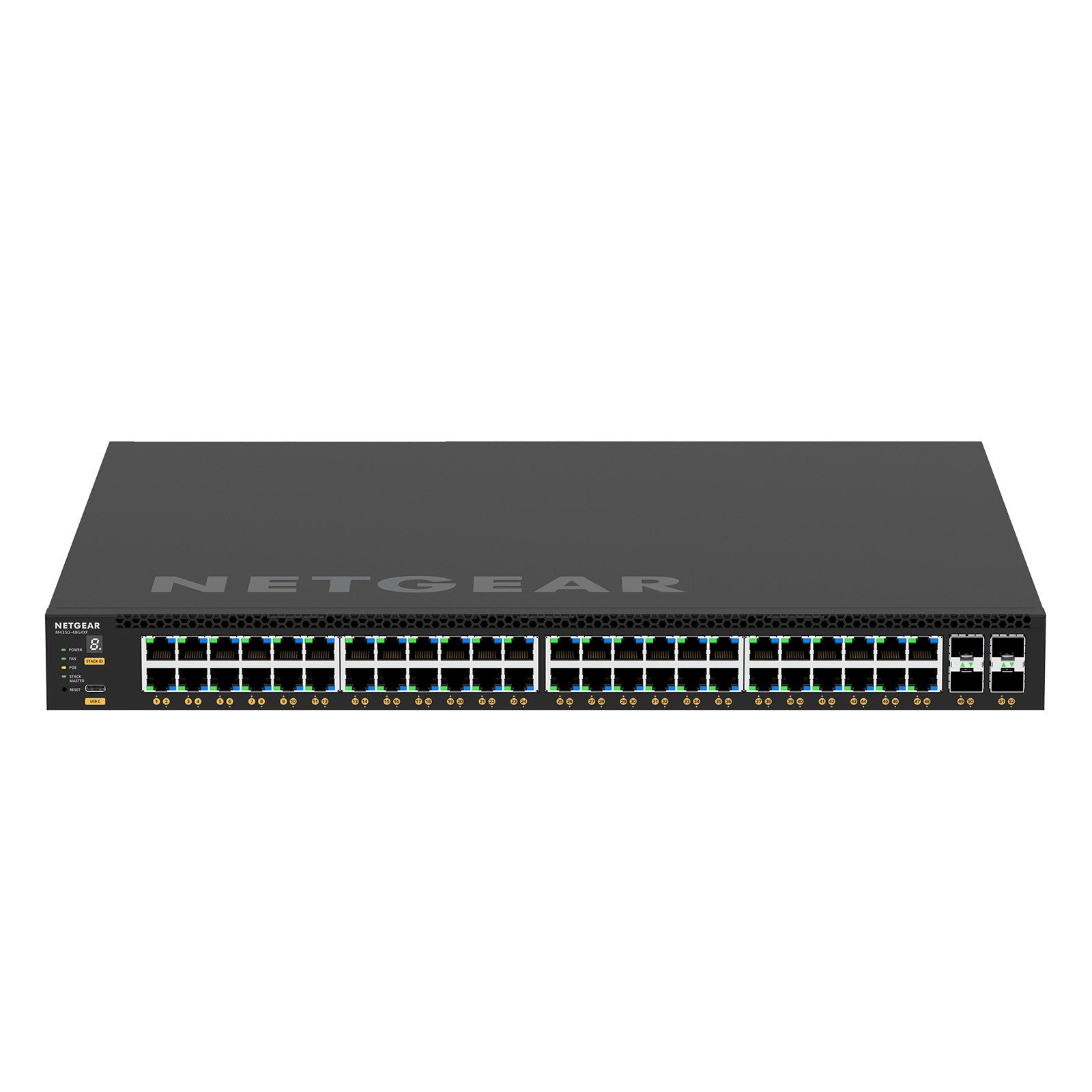 Netgear AV M4350-48G4XF Fully Managed Switch GSM4352-100NES - Back Panel and Connections