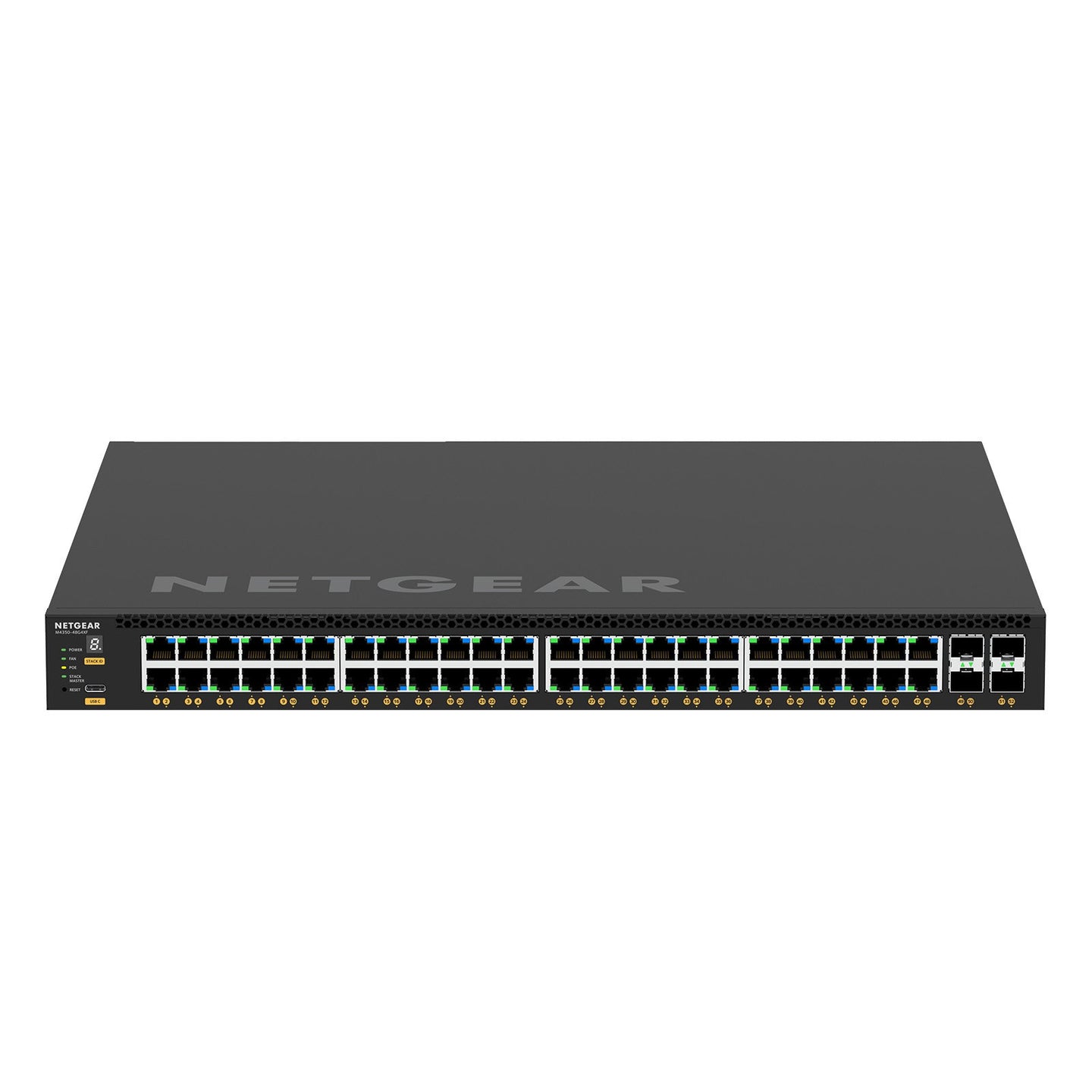 Netgear AV M4350-48G4XF Fully Managed Switch GSM4352-100NES - Back Panel and Connections