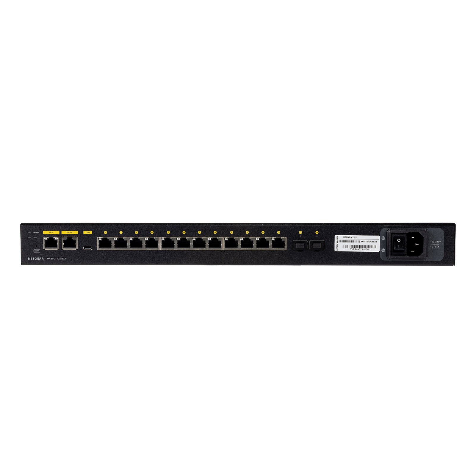 Netgear AV M4250-12M2XF Managed Switch MSM4214X - Alternate View 4