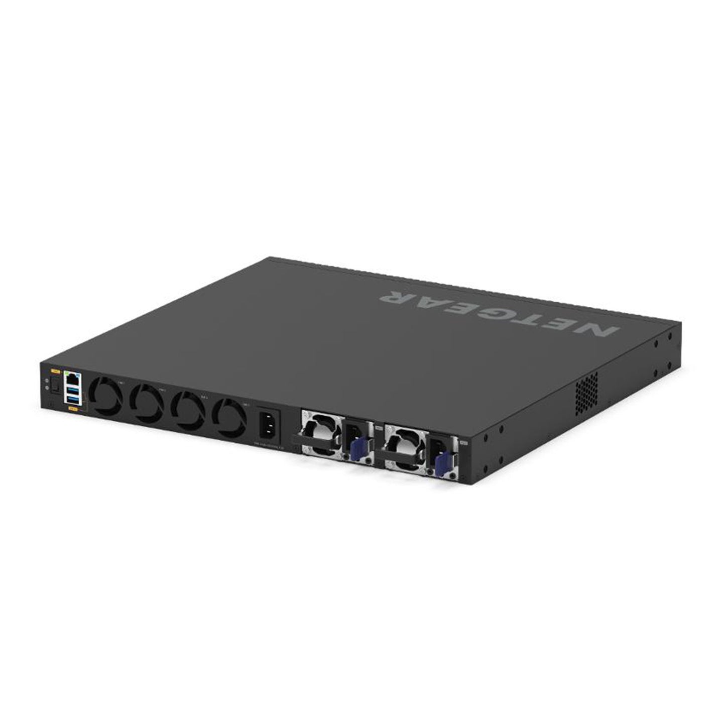 Netgear AV M4350-44M4X4V 44x2.5G 4x10G/Multi-gig PoE++ and 4xSFP28 25G Managed Switch  - Back Panel and Connections