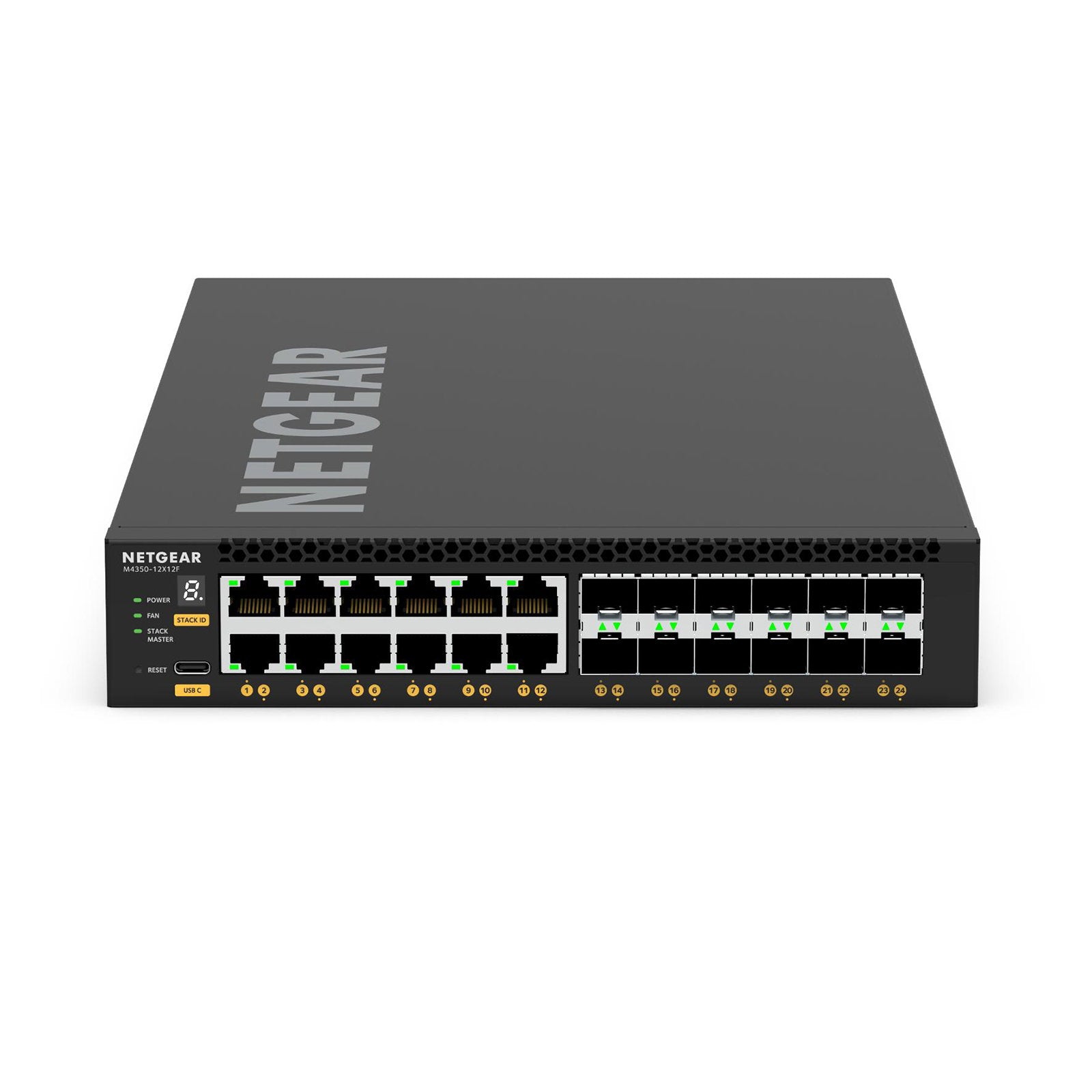 Venutec M4350-12X12F 24-Port 12x Multi Gig 12x SFP+ Managed Switch XSM4324-100NES - Alternate View 5