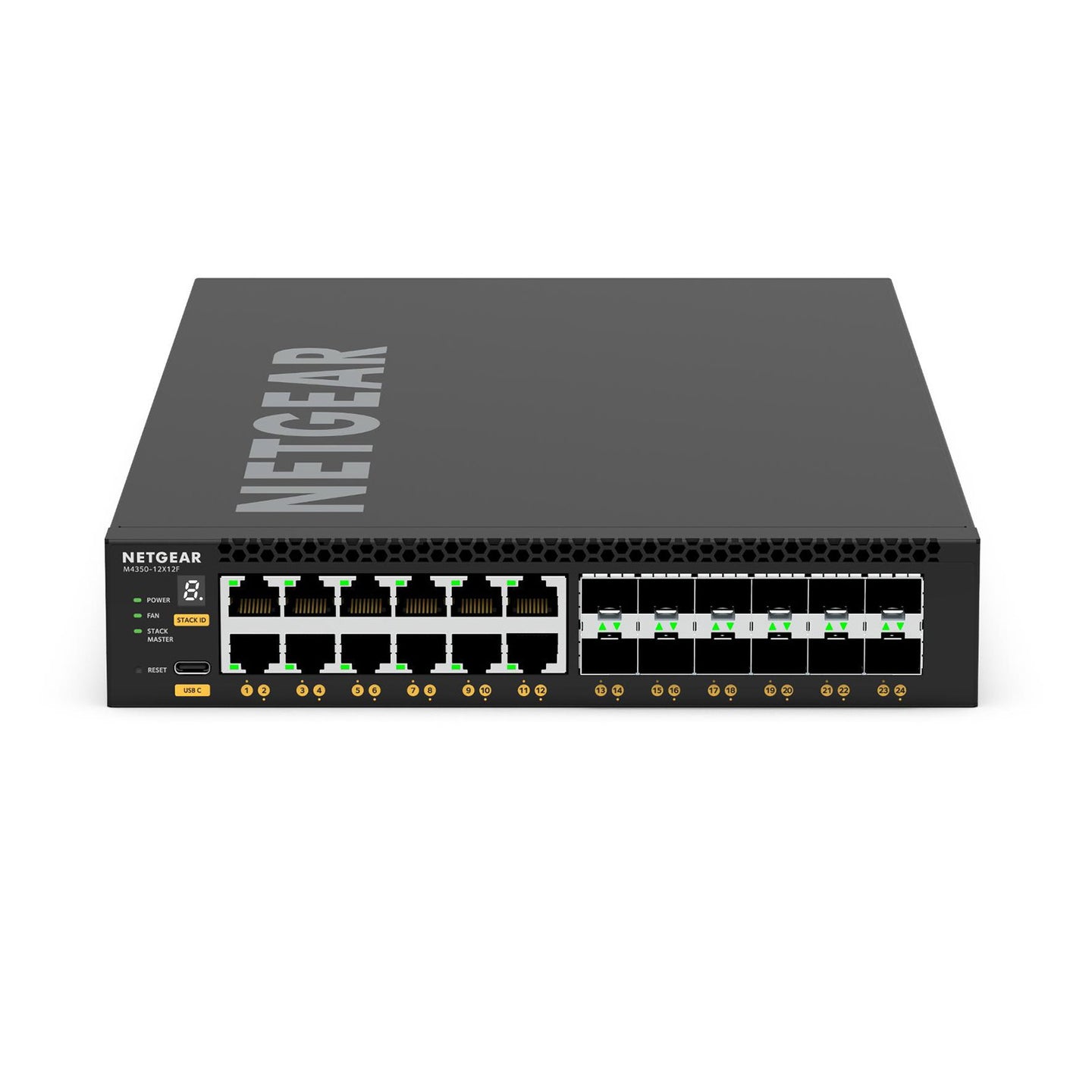 Venutec M4350-12X12F 24-Port 12x Multi Gig 12x SFP+ Managed Switch XSM4324-100NES - Alternate View 5