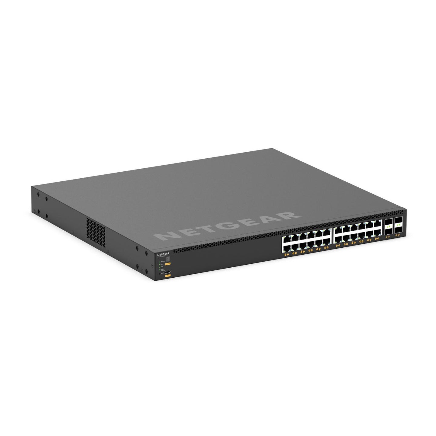 Netgear AV M4350-24X4V  Managed Switch 24x10G/Multi-Gig PoE+ 4xSFP28 25G XSM4328CV-100NES - Alternate View 1