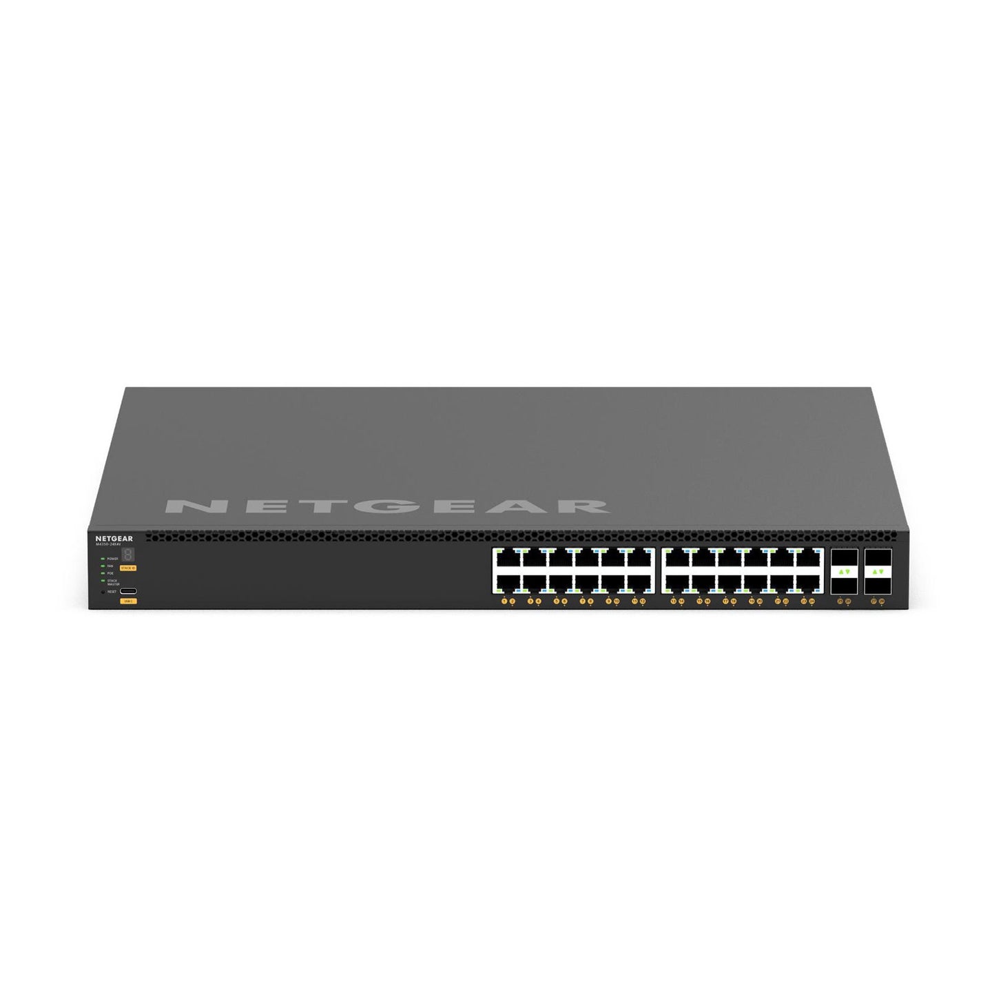 Netgear AV M4350-24X4V  Managed Switch 24x10G/Multi-Gig PoE+ 4xSFP28 25G XSM4328CV-100NES - Main View