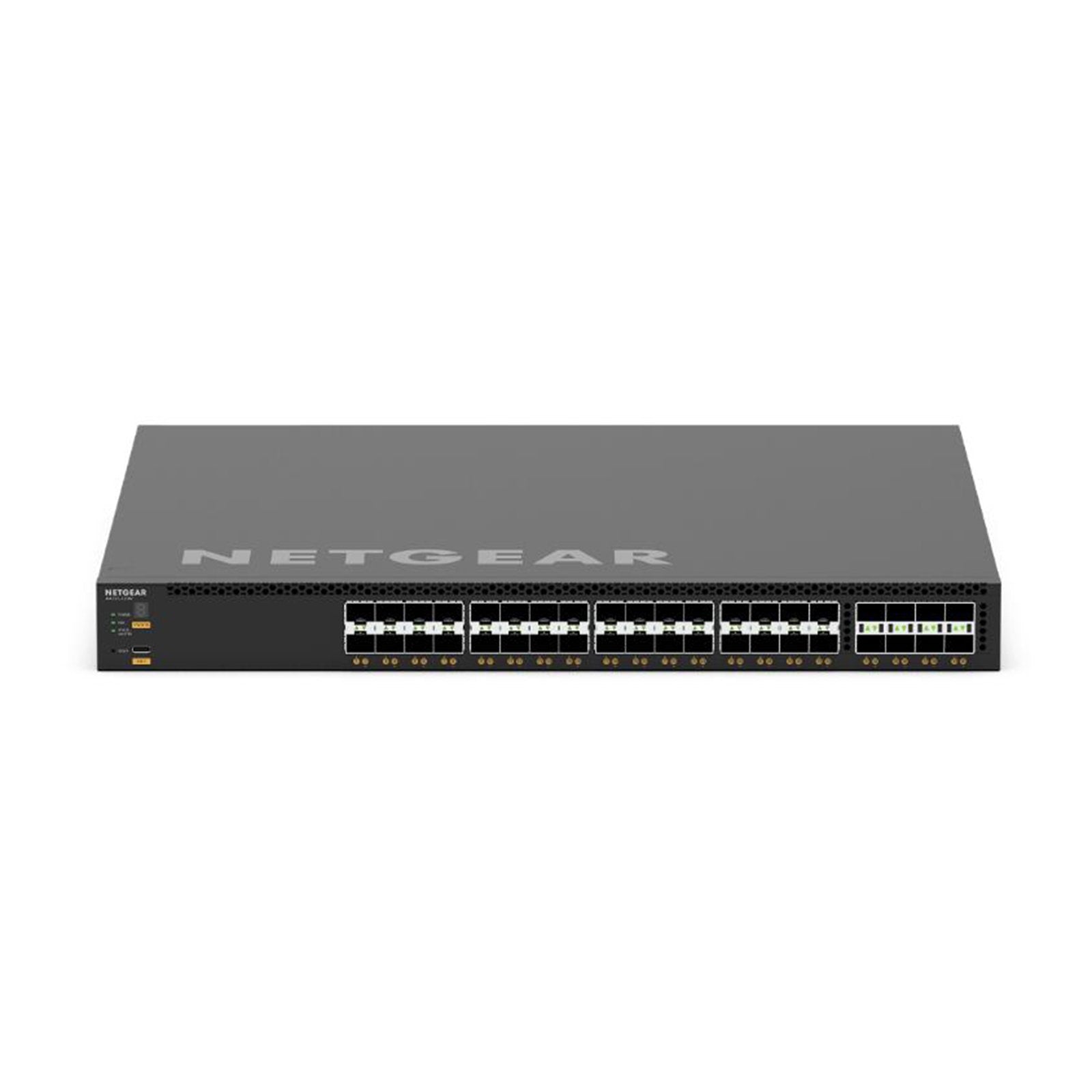 Netgear AV M4350-32F8V Managed Switch 32xSFP+ and 8xSFP28 25G XSM4340FV-100NES - Back Panel and Connections