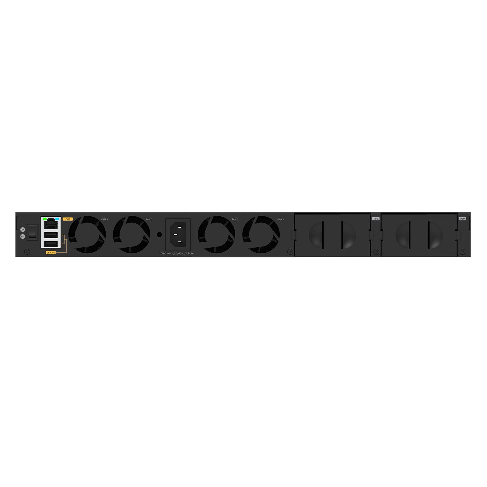 Netgear AV M4350-24M4X4V Fully Managed Switch MSM4332 - Back Panel and Connections