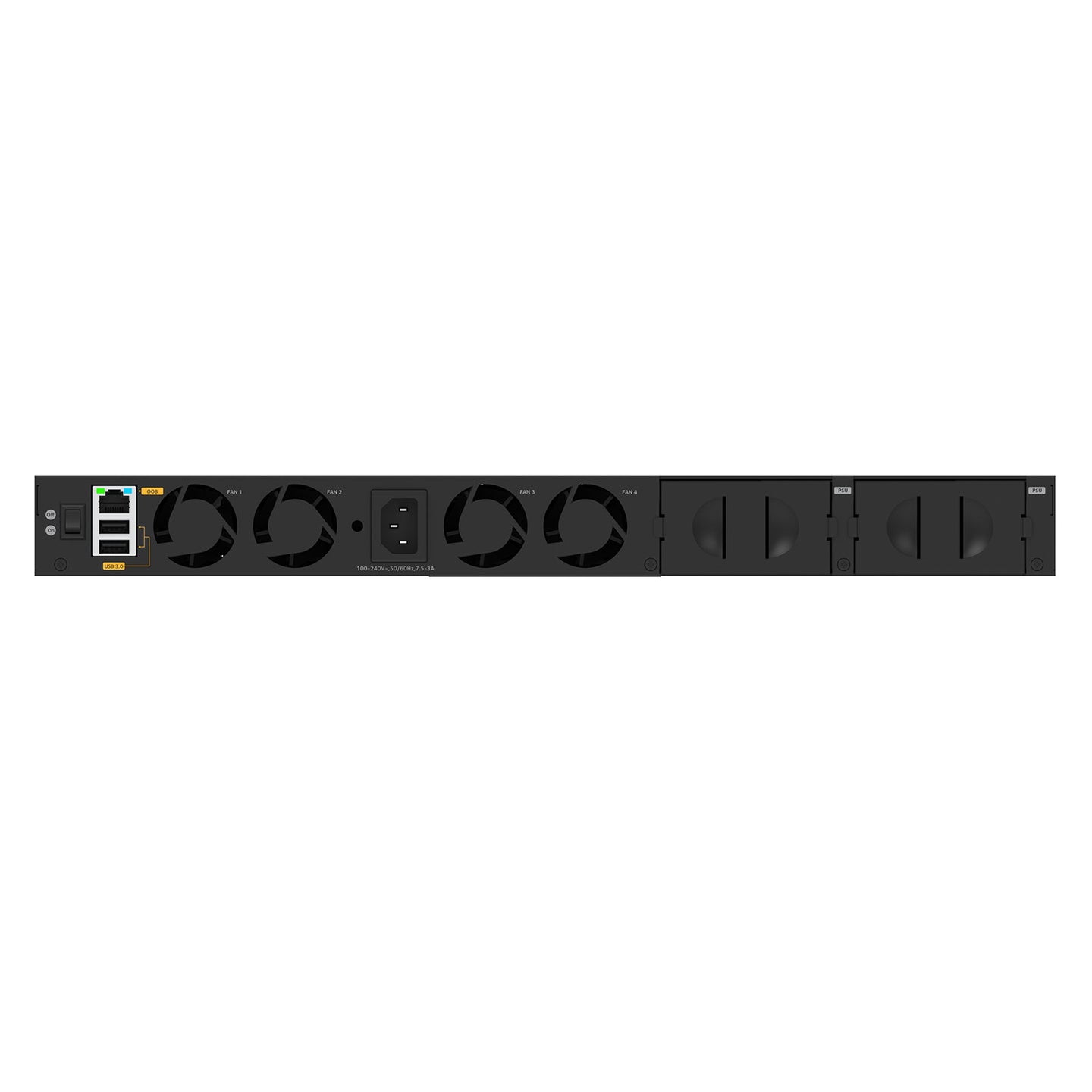 Netgear AV M4350-24M4X4V Fully Managed Switch MSM4332 - Back Panel and Connections