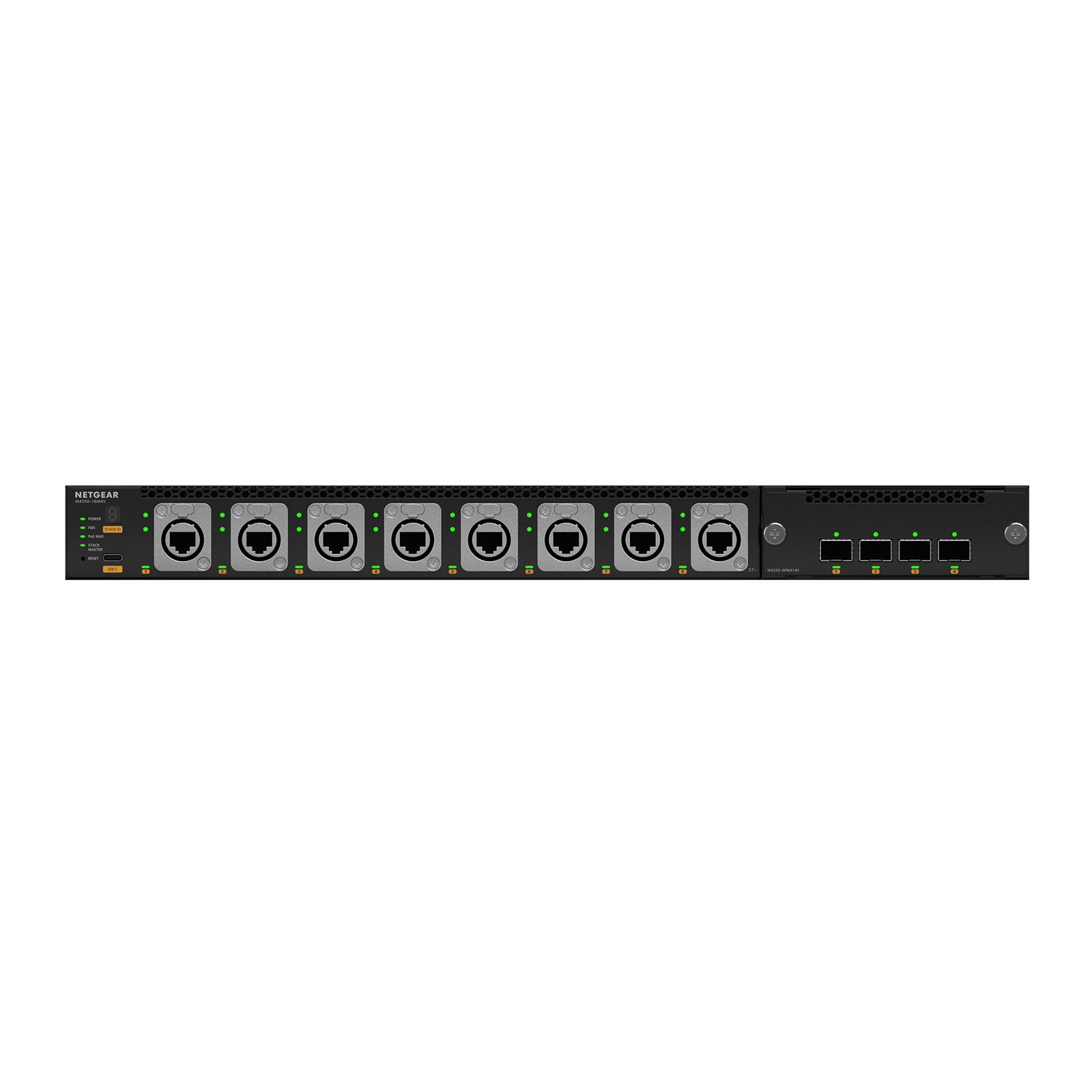 Netgear AV M4350-16M4V Fully Managed Switch MSM4320 - Back Panel and Connections