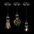 Prolite E27 Pendant Kit - Black Chrome with Black Fabric Cord - Alternate View 1
