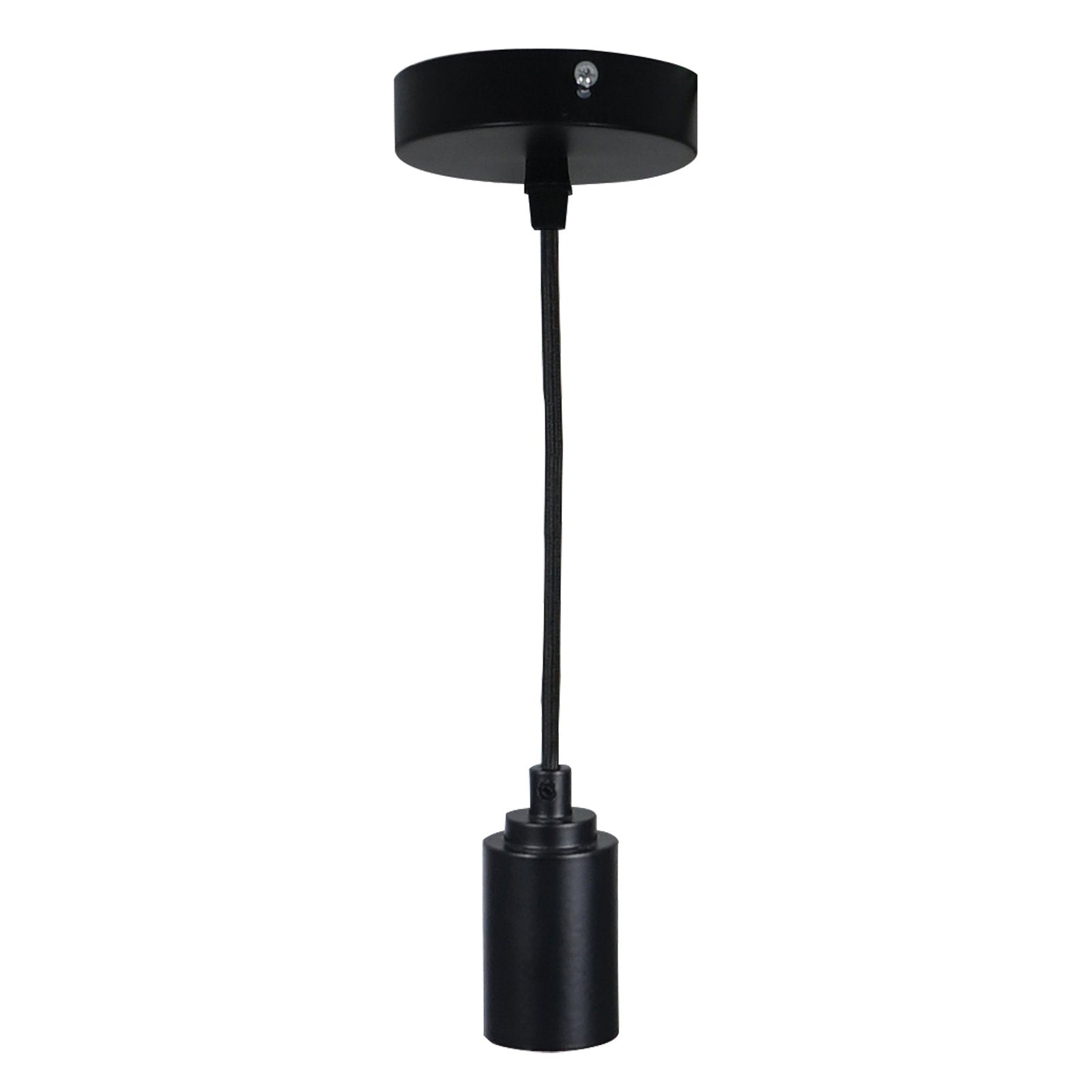 Prolite E27 Pendant Kit - Black Matt with Black Fabric Cord - Main View