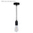 Prolite E27 Pendant Kit - Black Matt with Black Fabric Cord - Alternate View 1
